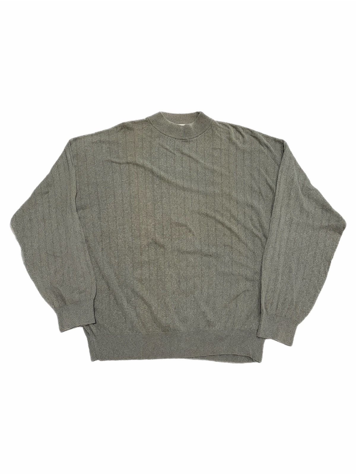 Pronto Uomo Pronto Uomo Firenze Mock Neck Ribbed Knit Sweater Vintage Size US XL / EU 56 / 4 - 1 Thumbnail