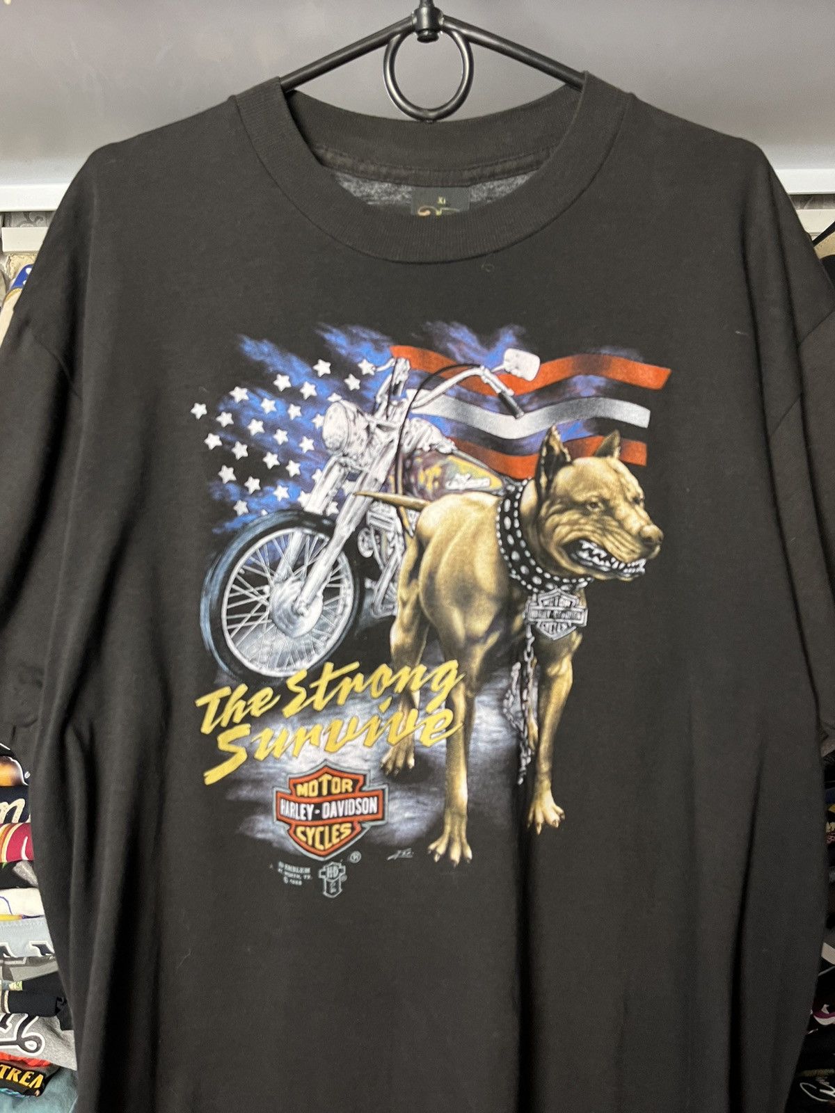Harley Davidson Harley Davidson the strong 1988 vintage 3d emblem t-shirt Size US XL / EU 56 / 4 - 3 Thumbnail
