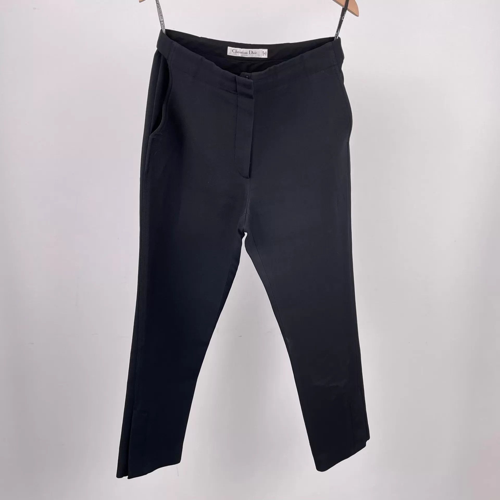 Dior Dior Wool Trousers 34 Black Size 25" / US 0 / IT 36 - 1 Thumbnail
