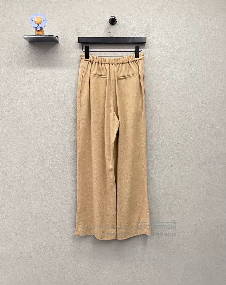 Hermes Hermes Caramel Trousers, Draped Shape, 98% Wool + 1% Spand Size 42" / US 20 - 2 Thumbnail