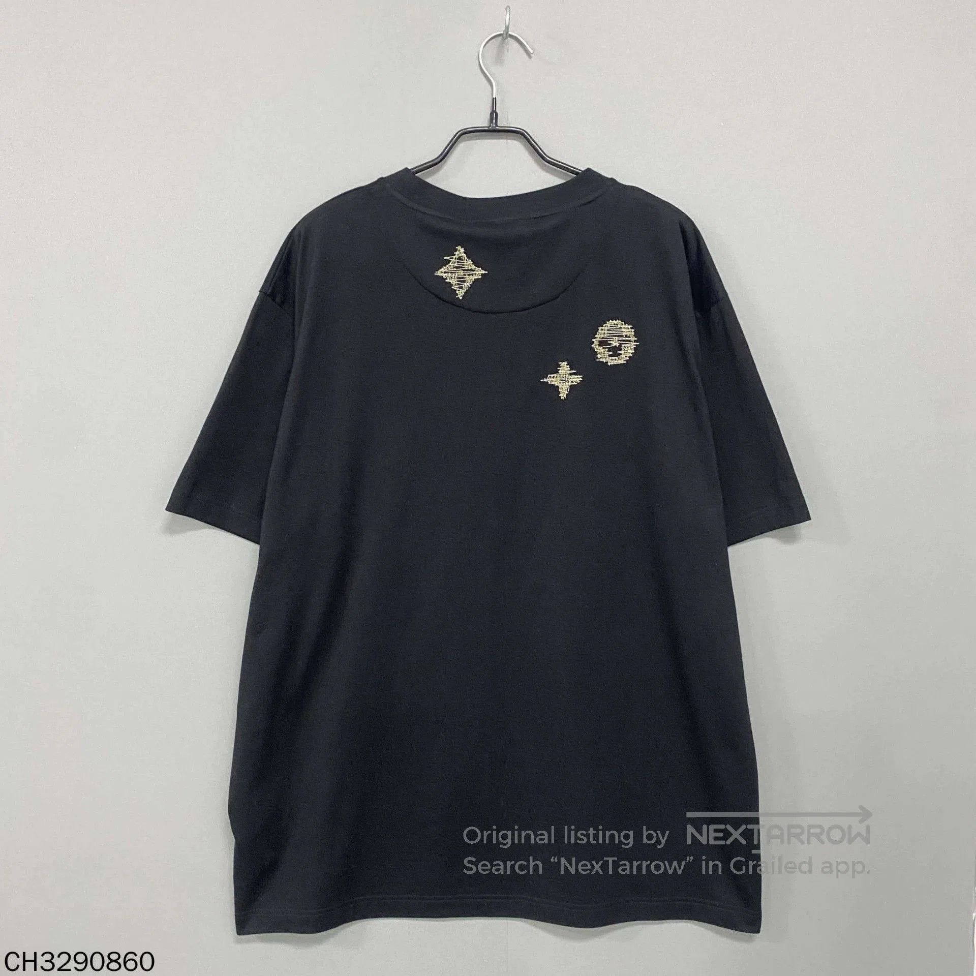 Louis Vuitton Louis Vuitton Black Short Sleeve V-neck Shirt | Grailed