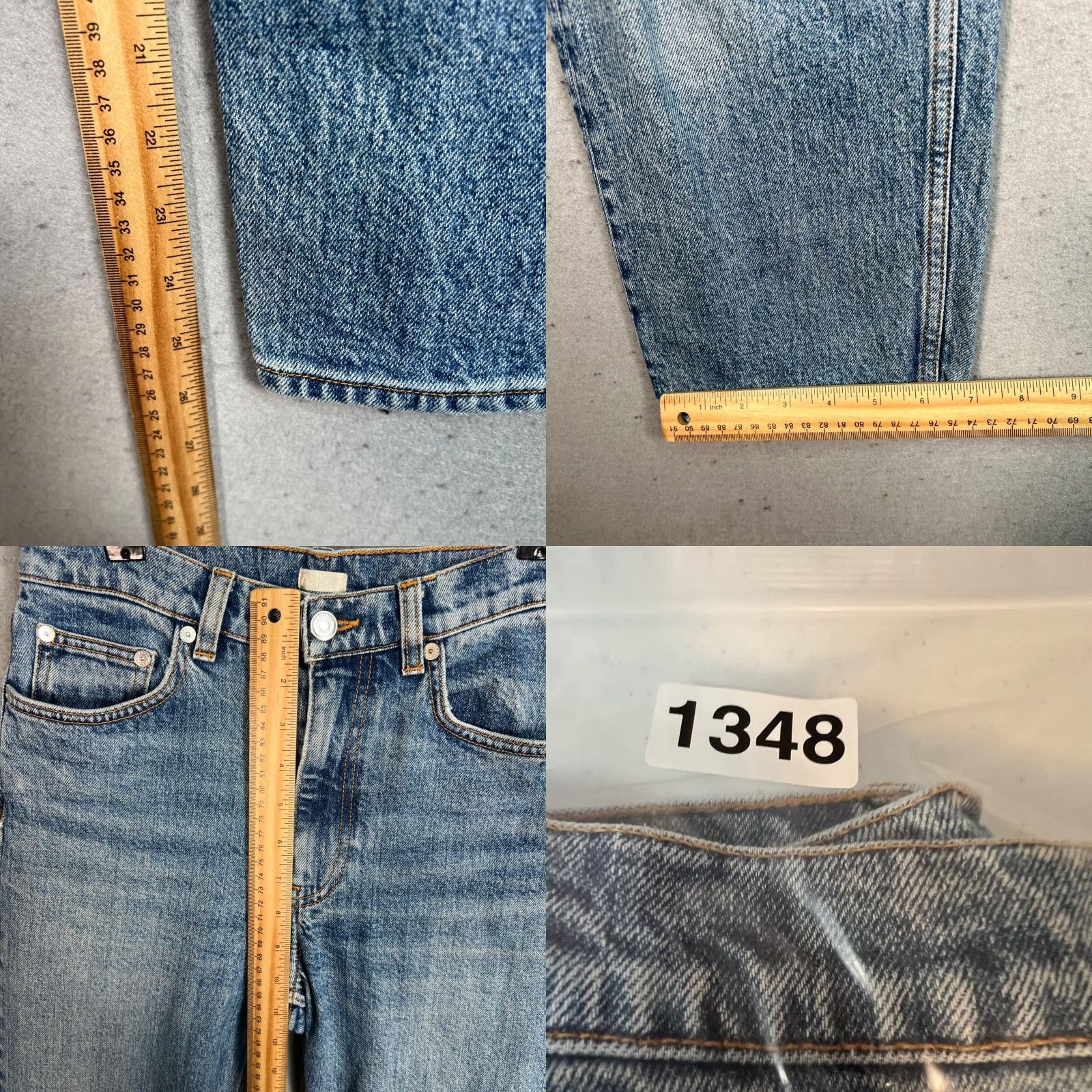 Arket VINTAGE Arket Women’s Jeans Denim 26 High-Waisted Blue Straight Leg Adult 26 Denim Blue Women Size 26" / US 2 / IT 38 - 8 Thumbnail