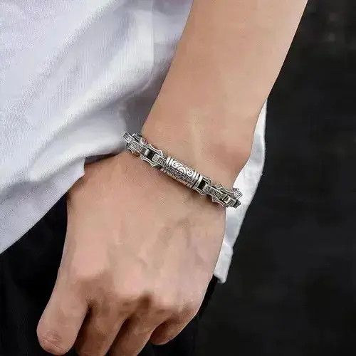 Japanese Brand Street y2k hip hop punk rock metal bracelet Size ONE SIZE - 3 Thumbnail