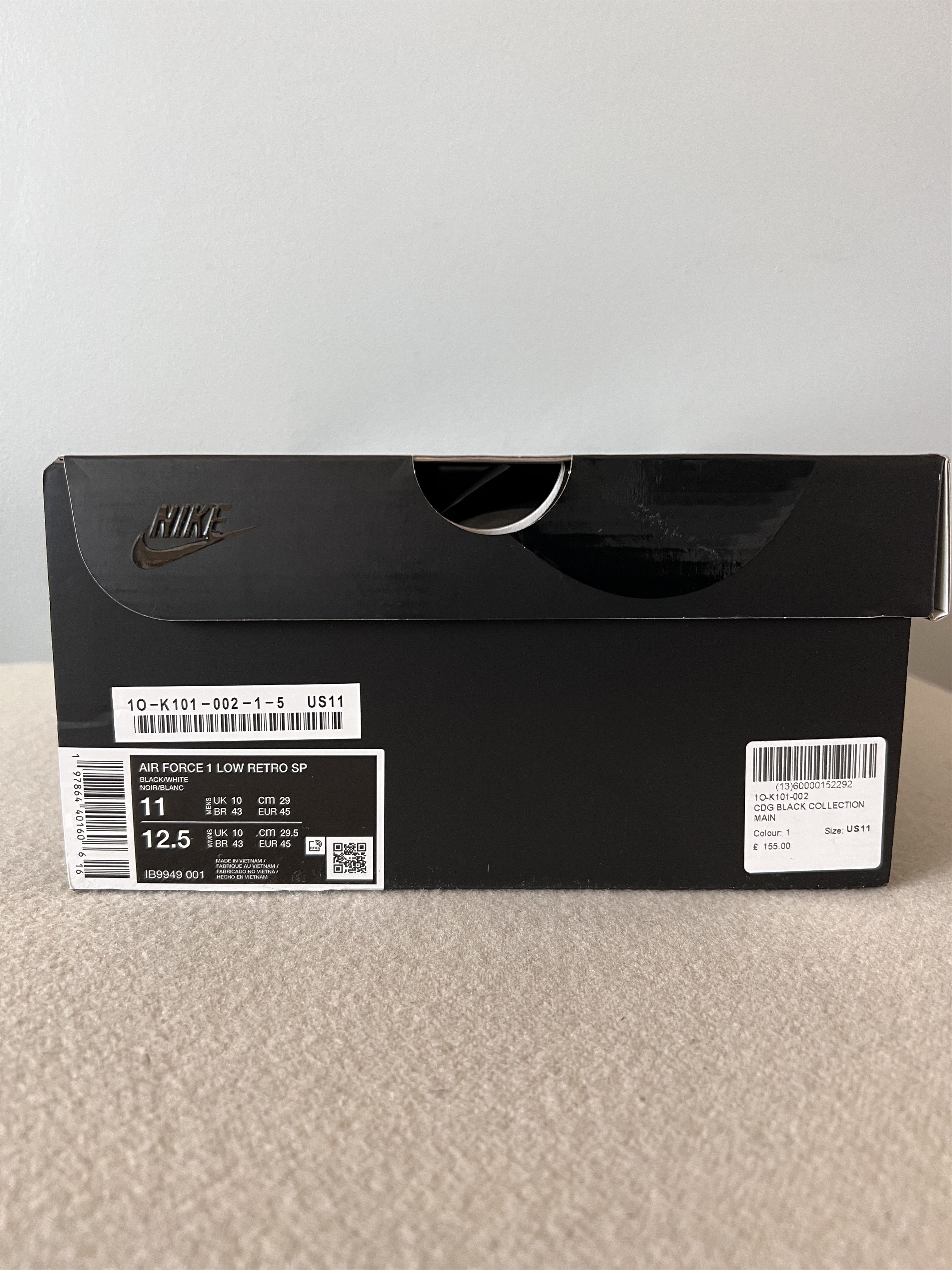 Comme des Garcons Black Comme des Garcons Black Nike Air Force 1 Low Size US 11 / EU 44 - 7 Thumbnail