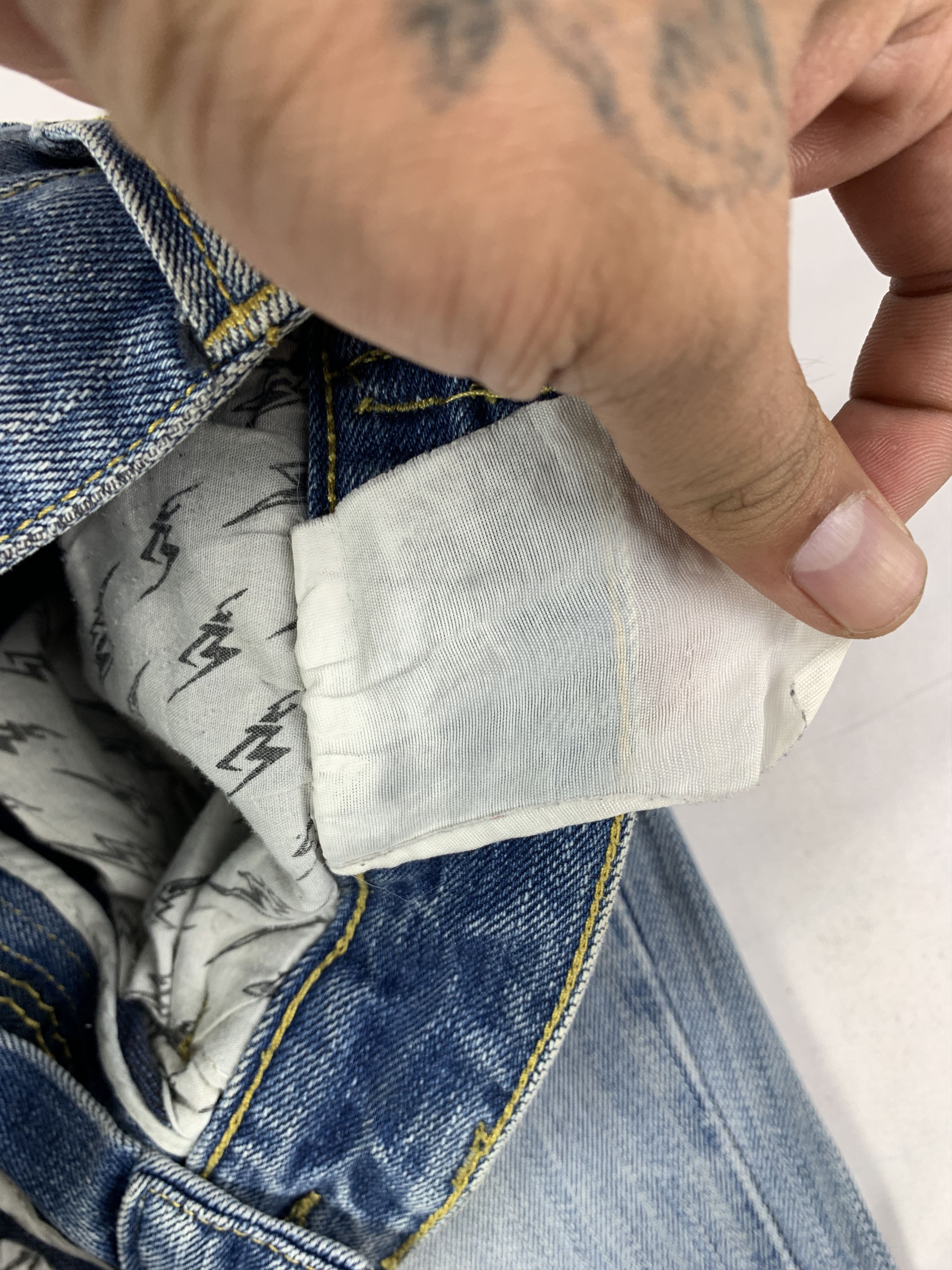 Japanese Brand Ghost Brand Ripped Biker Straight Jeans (28) Size 28" / US 6 / IT 42 - 9 Thumbnail