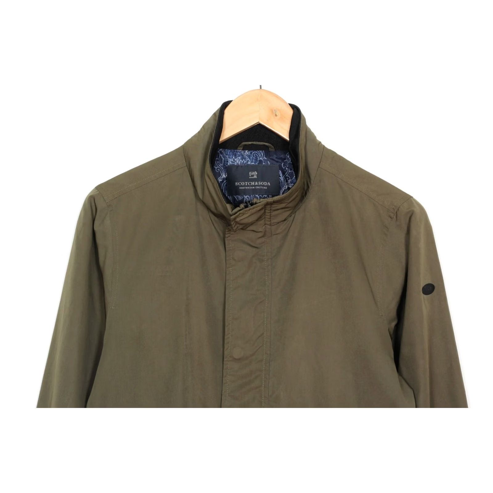 Scotch & Soda SCOTCH & SODA Khaki Full Zip Bomber Jacket Men Size S MJ3157 Size US S / EU 44-46 / 1 - 3 Thumbnail