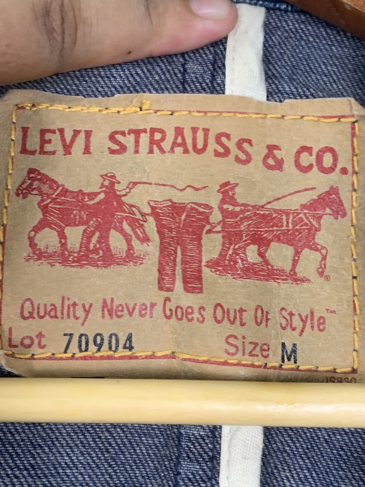 Levi's × Vintage Vintage Levis Denim Jacket Size US M / EU 48-50 / 2 - 14 Thumbnail