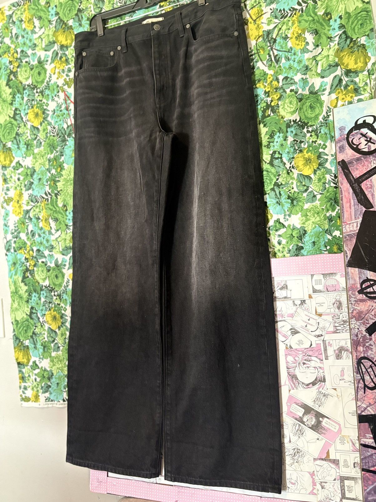Madewell Madewell “Low-Slung Baggy” jeans in black wash. Size US 30 / EU 46 - 3 Thumbnail