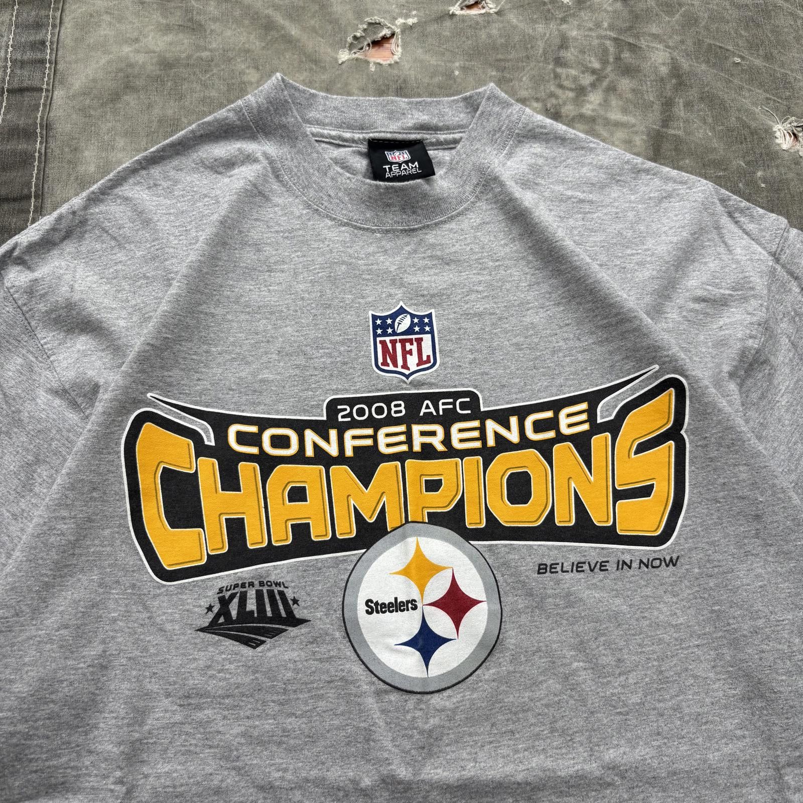 NFL Vintage Y2K Pittsburgh Steelers AFC Champions NFL Shirt Size US XL / EU 56 / 4 - 2 Thumbnail