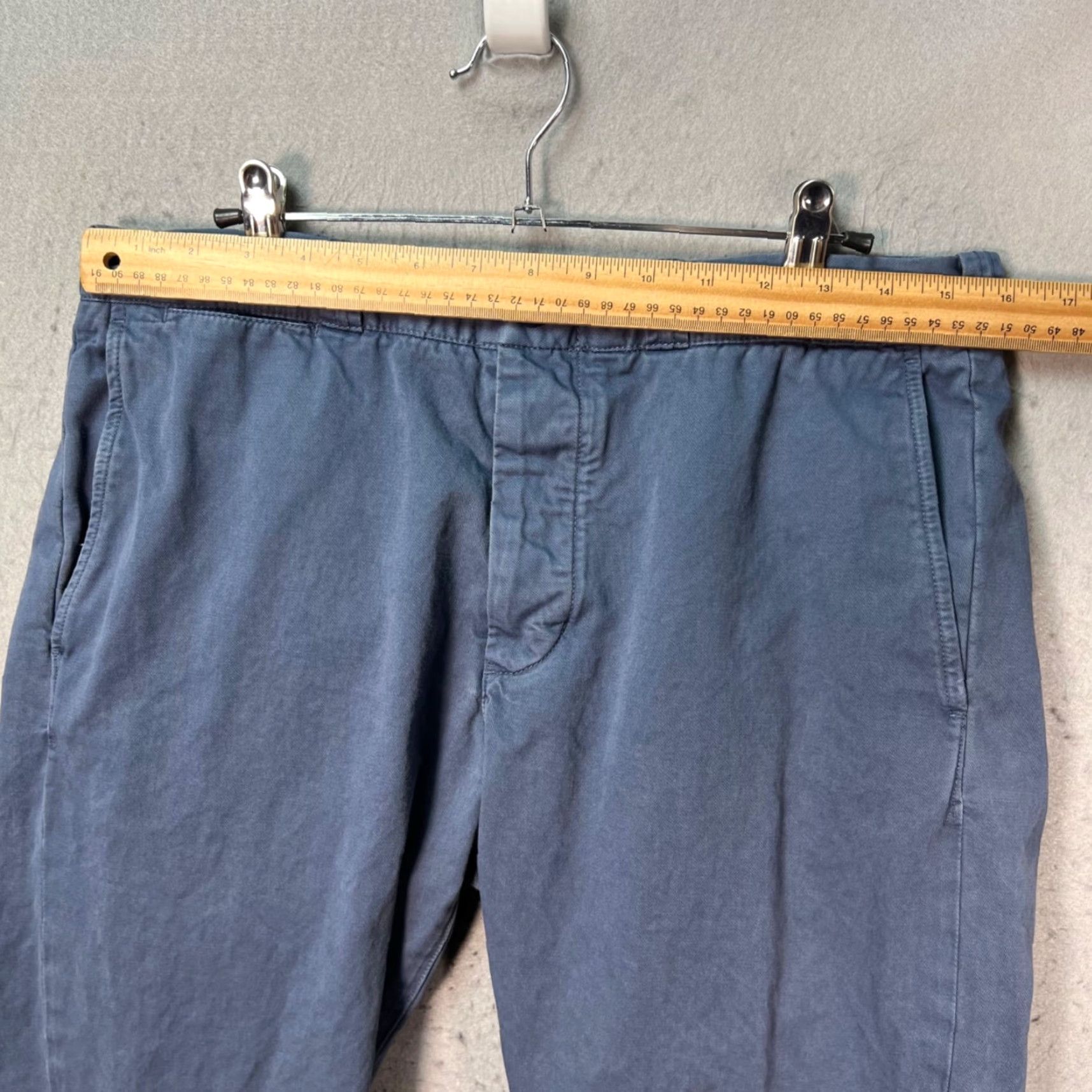Wallace & Barnes Barnes Wallace & Barnes Mens Pants Chino Straight Leg 32 x 30 Blue Cotton Vintage-Style Jeans? Size US 32 / EU 48 - 6 Thumbnail