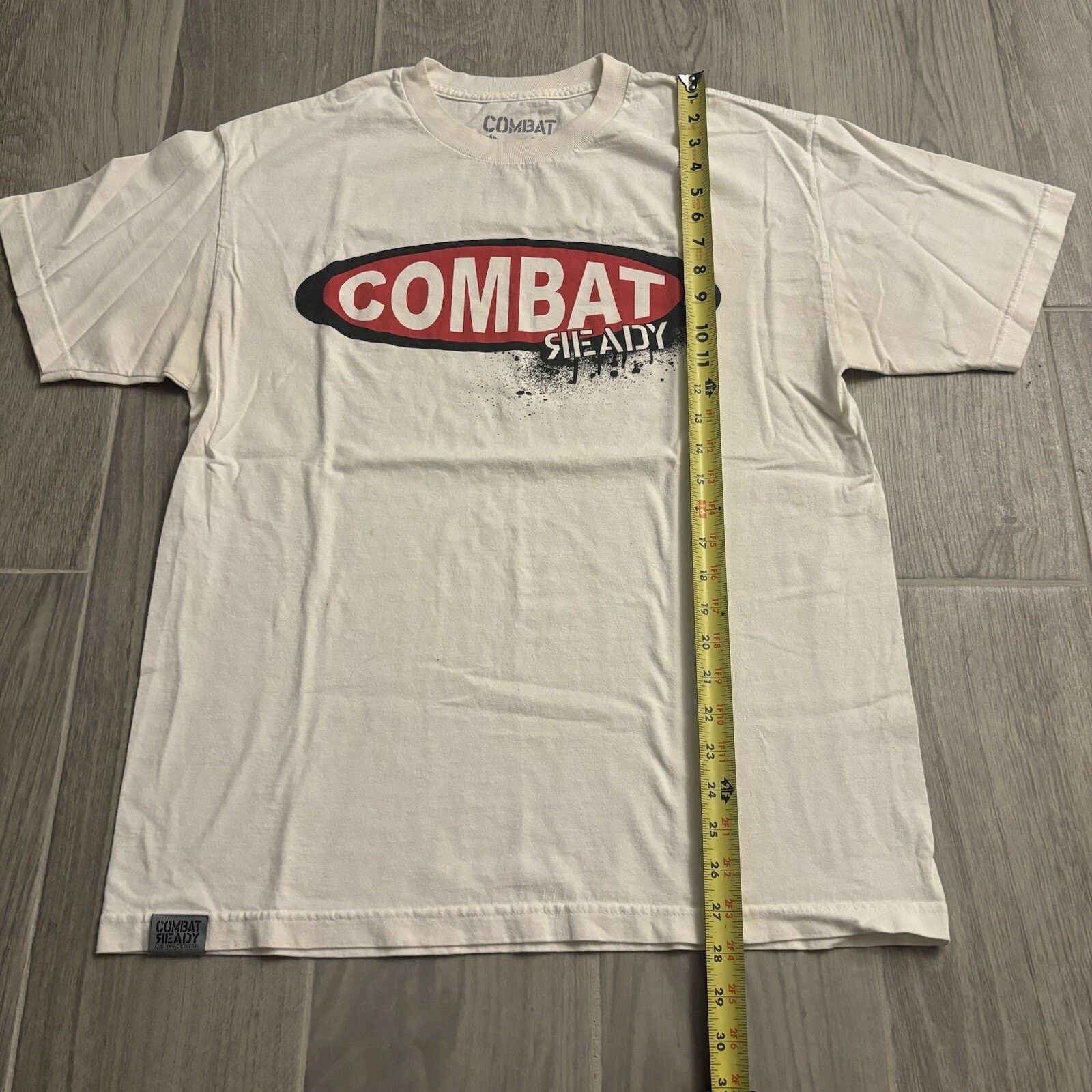Other Combat Ready Men’s Large Cotton White Graphic Shirt Size US L / EU 52-54 / 3 - 8 Thumbnail