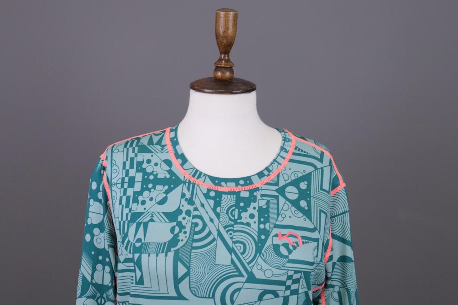 Designer Kari Traa Blue Geometric Logo Thermo Base Layer Size XL Size XL / US 12-14 / IT 48-50 - 2 Thumbnail