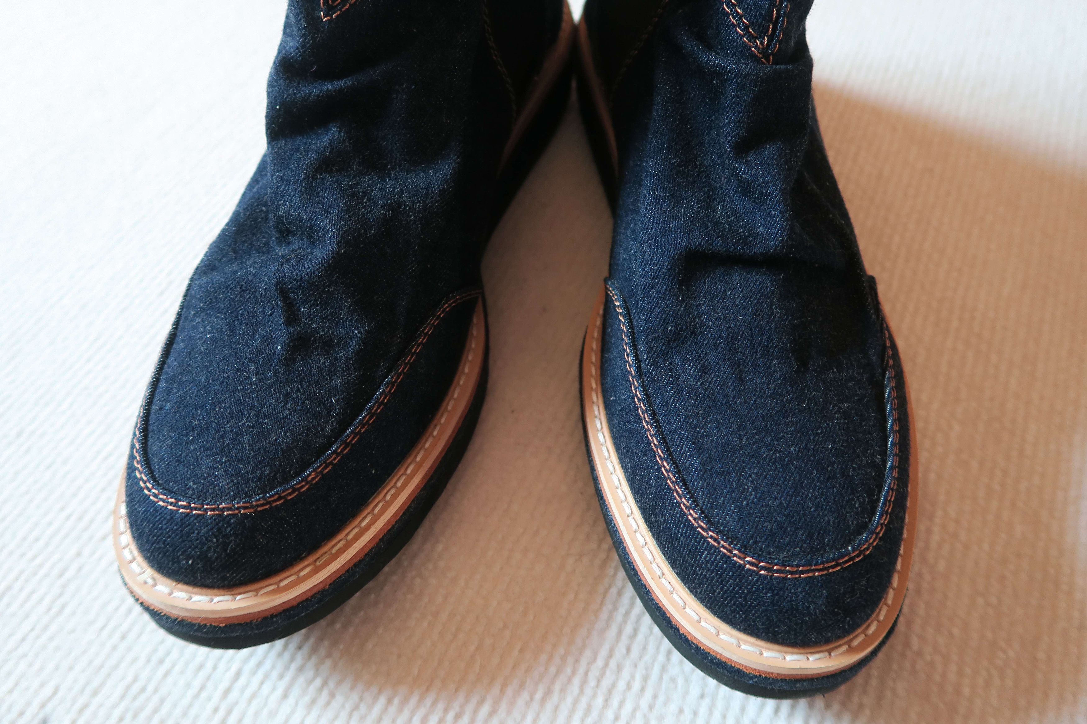CABANE de ZUCCa Cabane de Zucca Japan Vibram Denim Boots Shoes Size US 11 / EU 44 - 10 Thumbnail