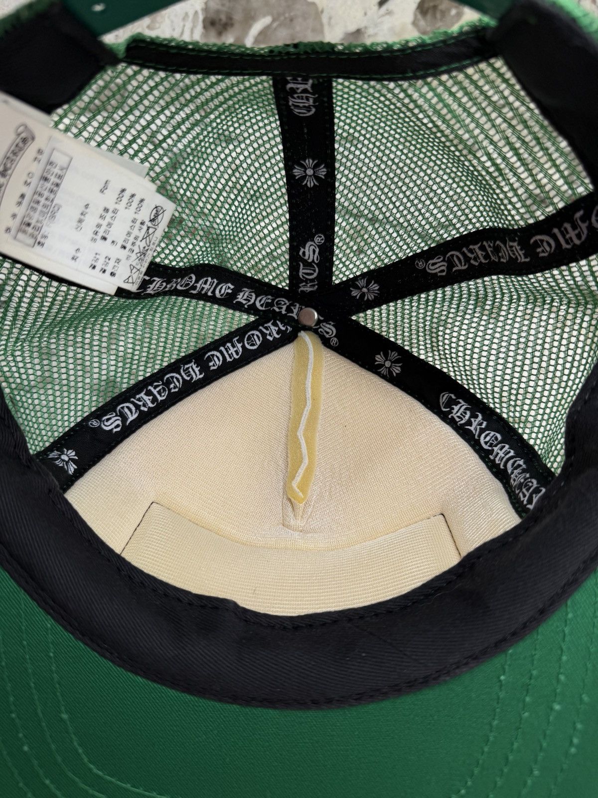 Chrome Hearts Chrome Hearts Trucker Hat Green White OG Classic RARE Size ONE SIZE - 8 Thumbnail