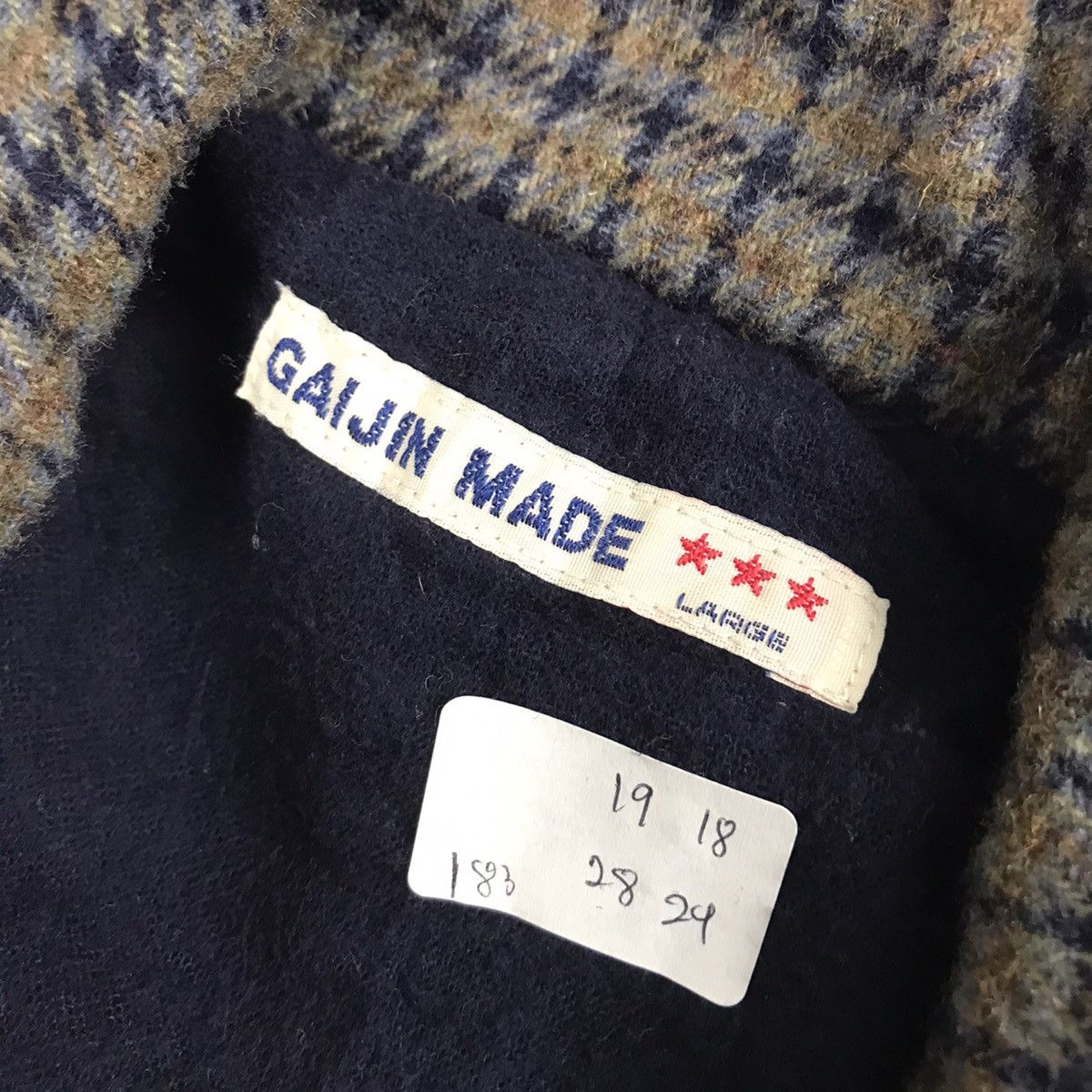 Japanese Brand GAIJIN MADE RARE PATCHWORK WOOL COAT JACKET KAPITAL STYLE Size US M / EU 48-50 / 2 - 10 Thumbnail
