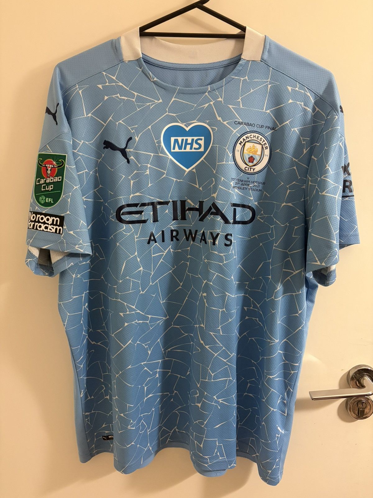 Puma Puma Manchester City Home Jersey 2021 Carabao Cup Final XXL Size US XXL / EU 58 / 5 - 1 Thumbnail