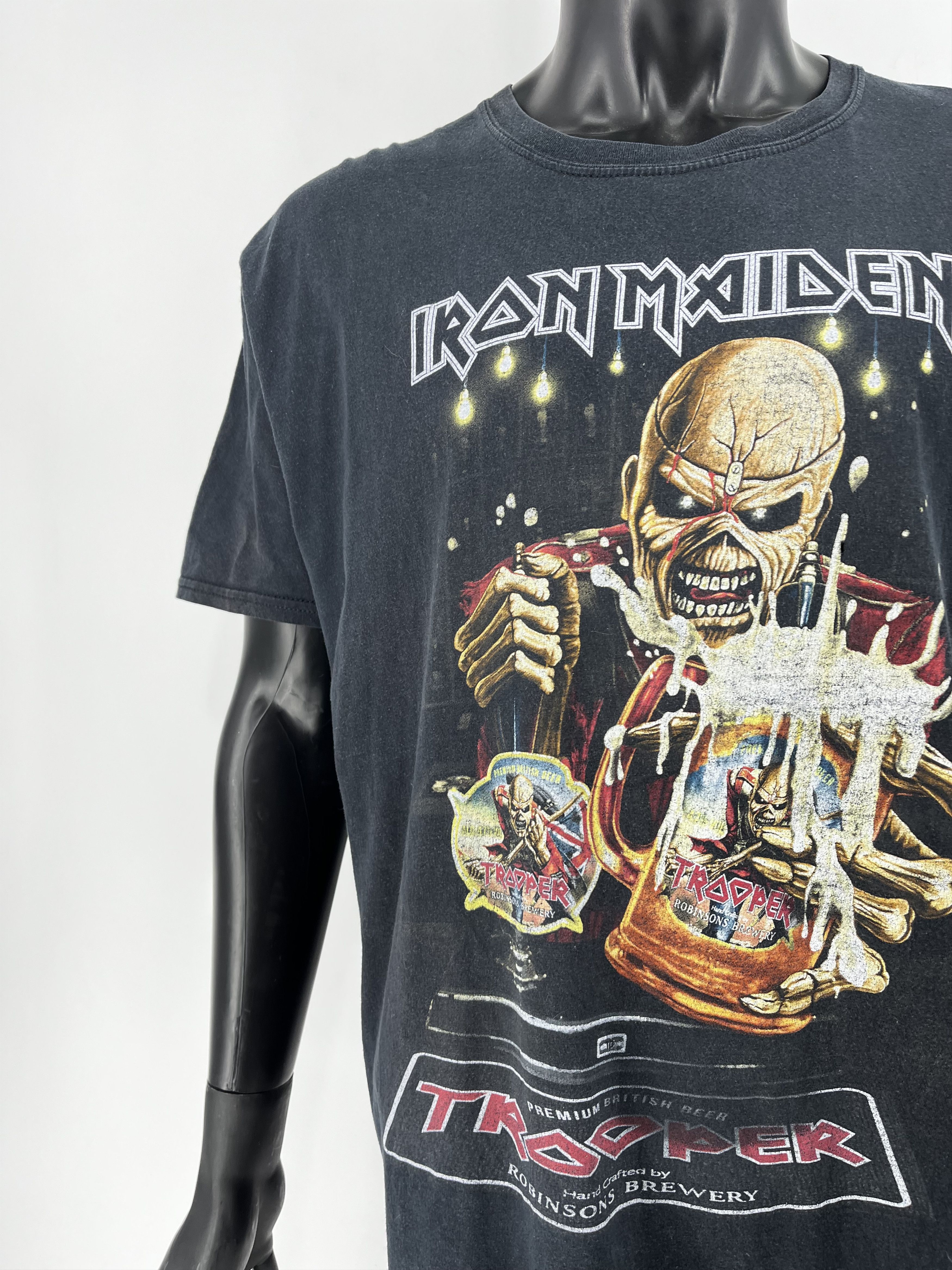 Band Tees × Vintage Iron Maiden Trooper Beer Light Brigade T-Shirt Mens 2XL Size US XXL / EU 58 / 5 - 8 Thumbnail