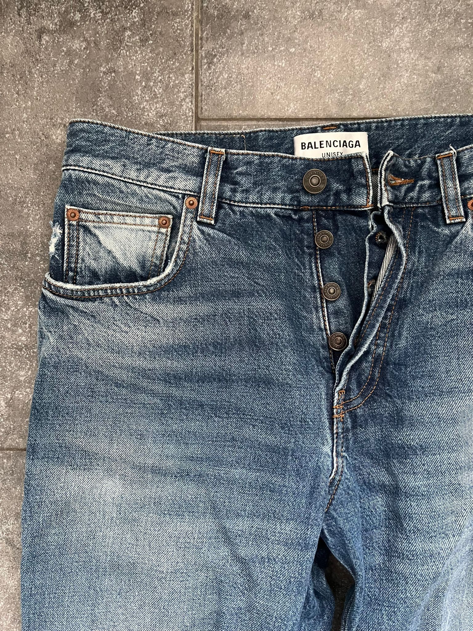Balenciaga Balenciaga Distressed Denim Size US 30 / EU 46 - 2 Thumbnail
