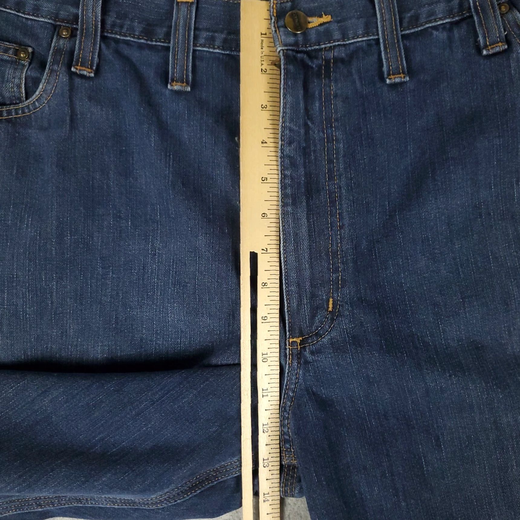 Carhartt Carhartt Jeans Mens 44x32 Blue 5-Pocket Denim Pants Baggy Relaxed Leg Straight Size US 44 / EU 60 - 4 Thumbnail