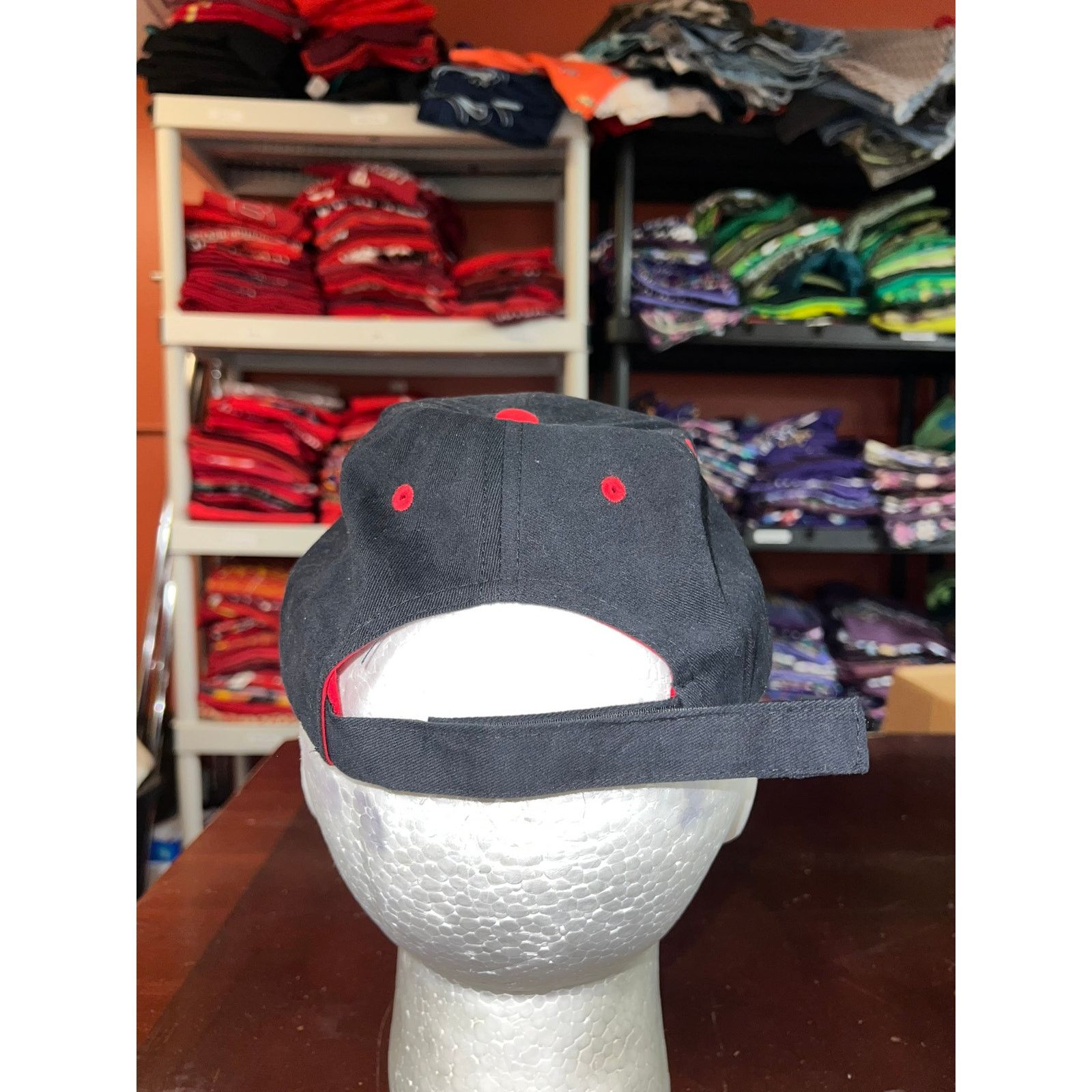 Vintage Vintage Firestone Hat Fire Stone Black Red Cap Headwear Size ONE SIZE - 4 Thumbnail