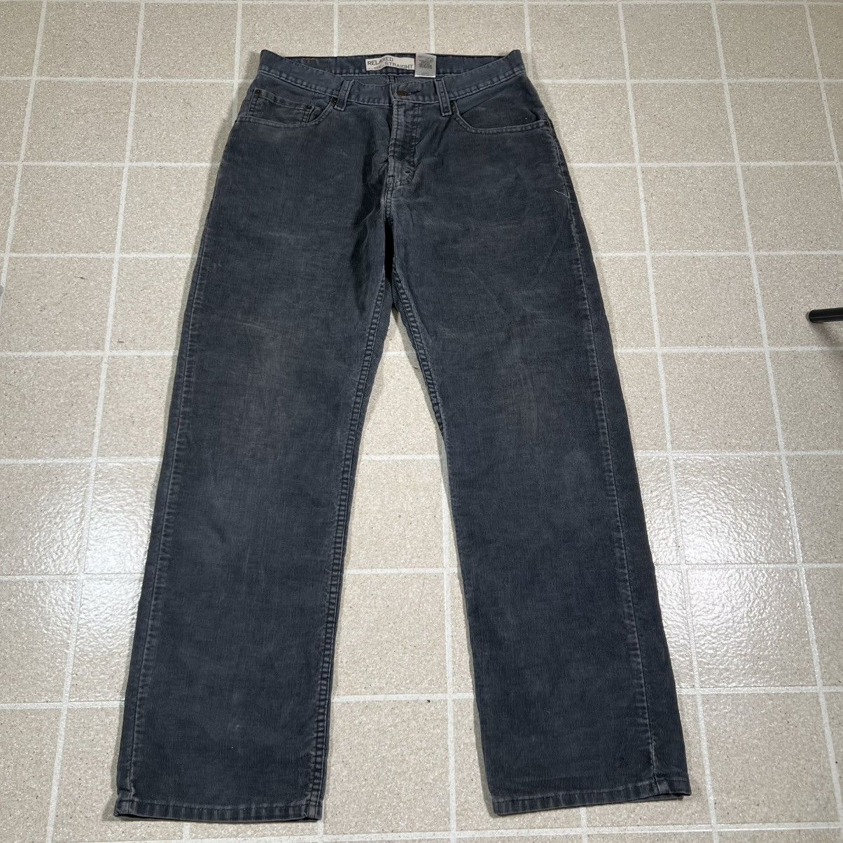Levi's Vintage Levi’s 559 Pants 30x30 Gray Corduroy Y2K grunge Size US 30 / EU 46 - 4 Thumbnail
