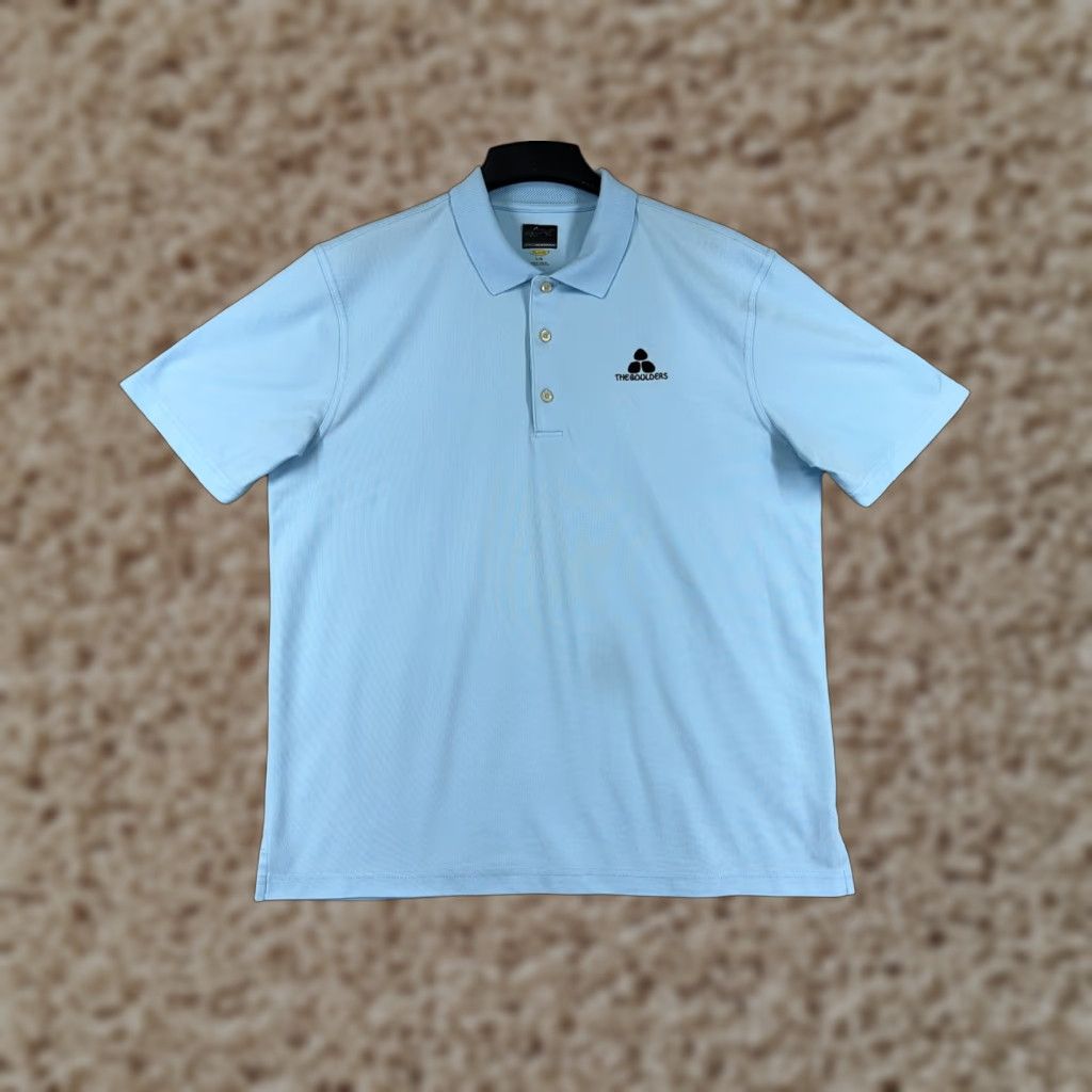 Vintage Greg Norman Polo Shirt Mens Large Blue Golf Play Dry Shirt Size US L / EU 52-54 / 3 - 1 Thumbnail