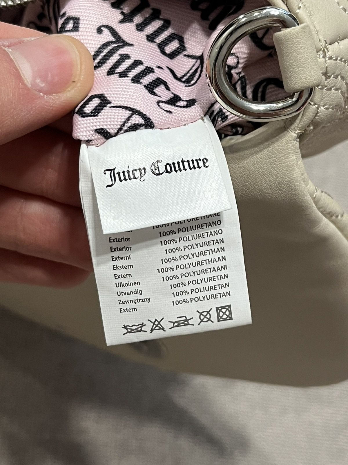 Juicy Couture Juicy Couture Womens White Wallet Bag Vintage Y2K Clutch Size ONE SIZE - 11 Thumbnail