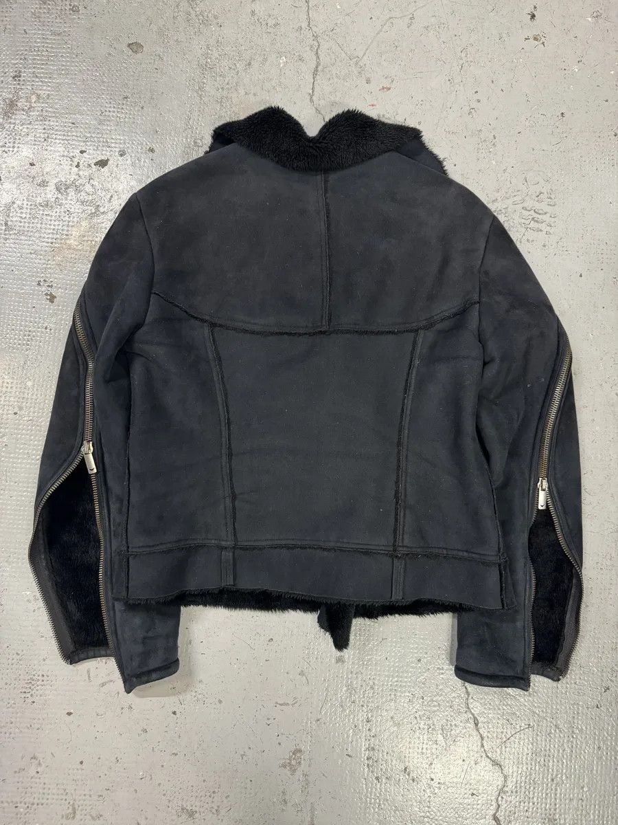 Emporio Armani FW2002 Emporio Armani Navy Arm Zips Bomber Jacket Size US S / EU 44-46 / 1 - 2 Thumbnail