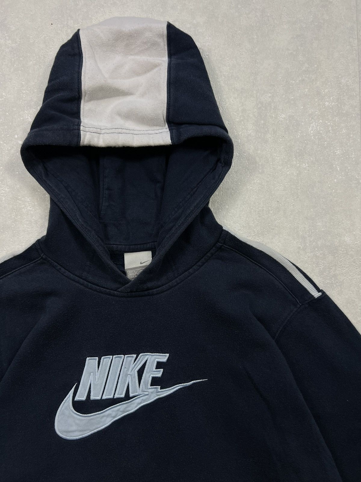 Nike 00's NIKE HOODIE BIG CENTRAL SWOOSH LOGO RETRO Y2K Size US S / EU 44-46 / 1 - 4 Thumbnail