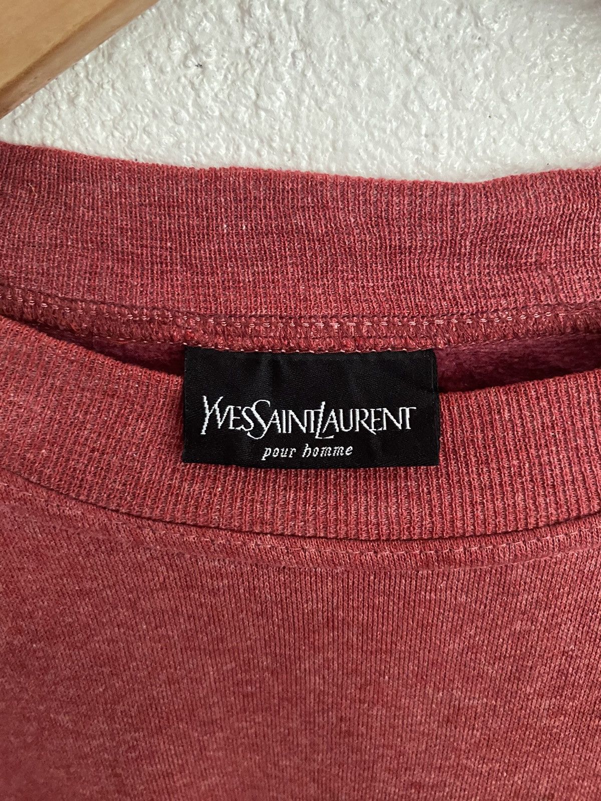 Yves Saint Laurent Vintage Yves Saint Laurent Embroidered Maroon Crewneck Size US S / EU 44-46 / 1 - 4 Thumbnail