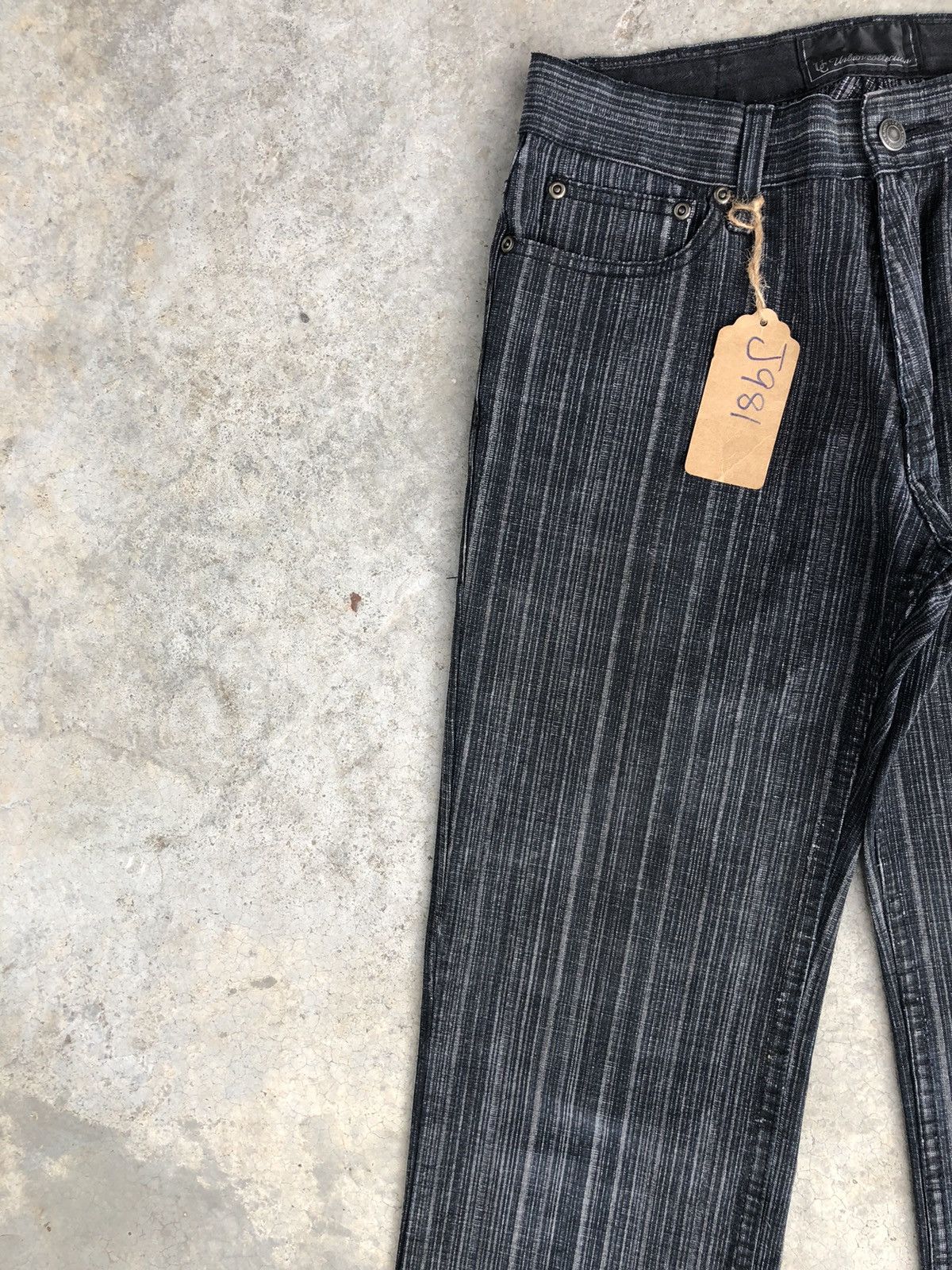 If Six Was Nine Japanese Urban Mini Flared Jeans Hickory Jeans Size US 29 - 4 Thumbnail
