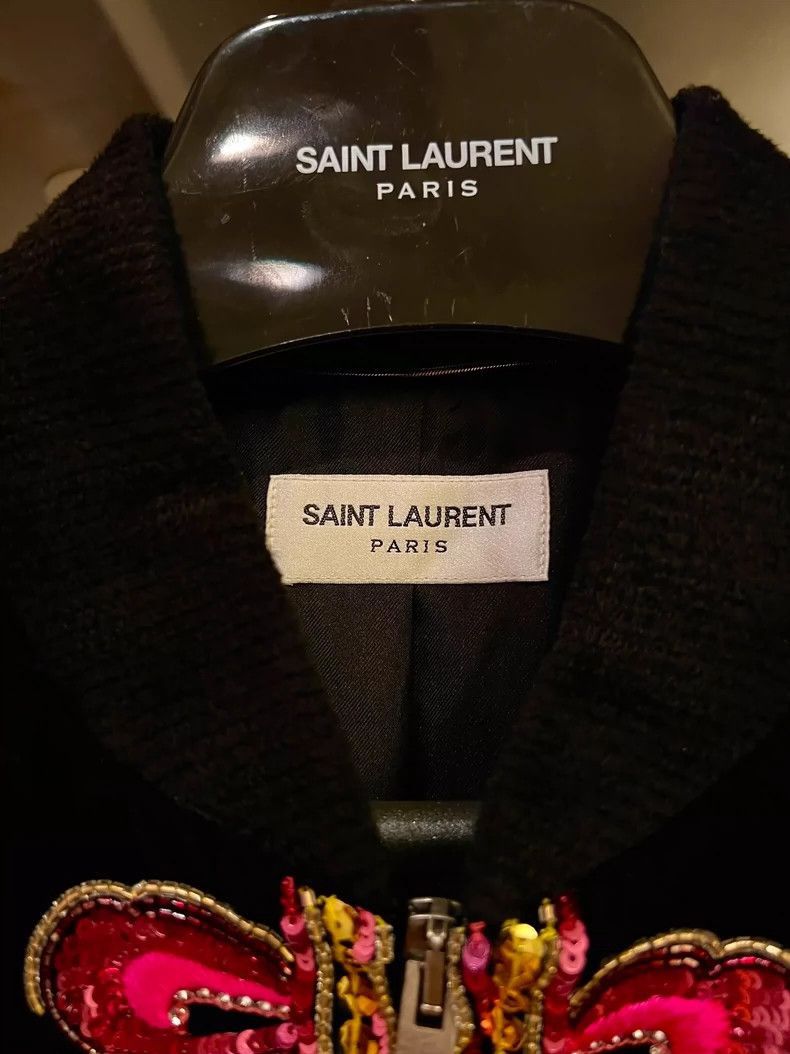 Saint Laurent Paris Saint Laurent Paris Black velvet embroidered heavy-duty jac Size US M / EU 48-50 / 2 - 3 Thumbnail