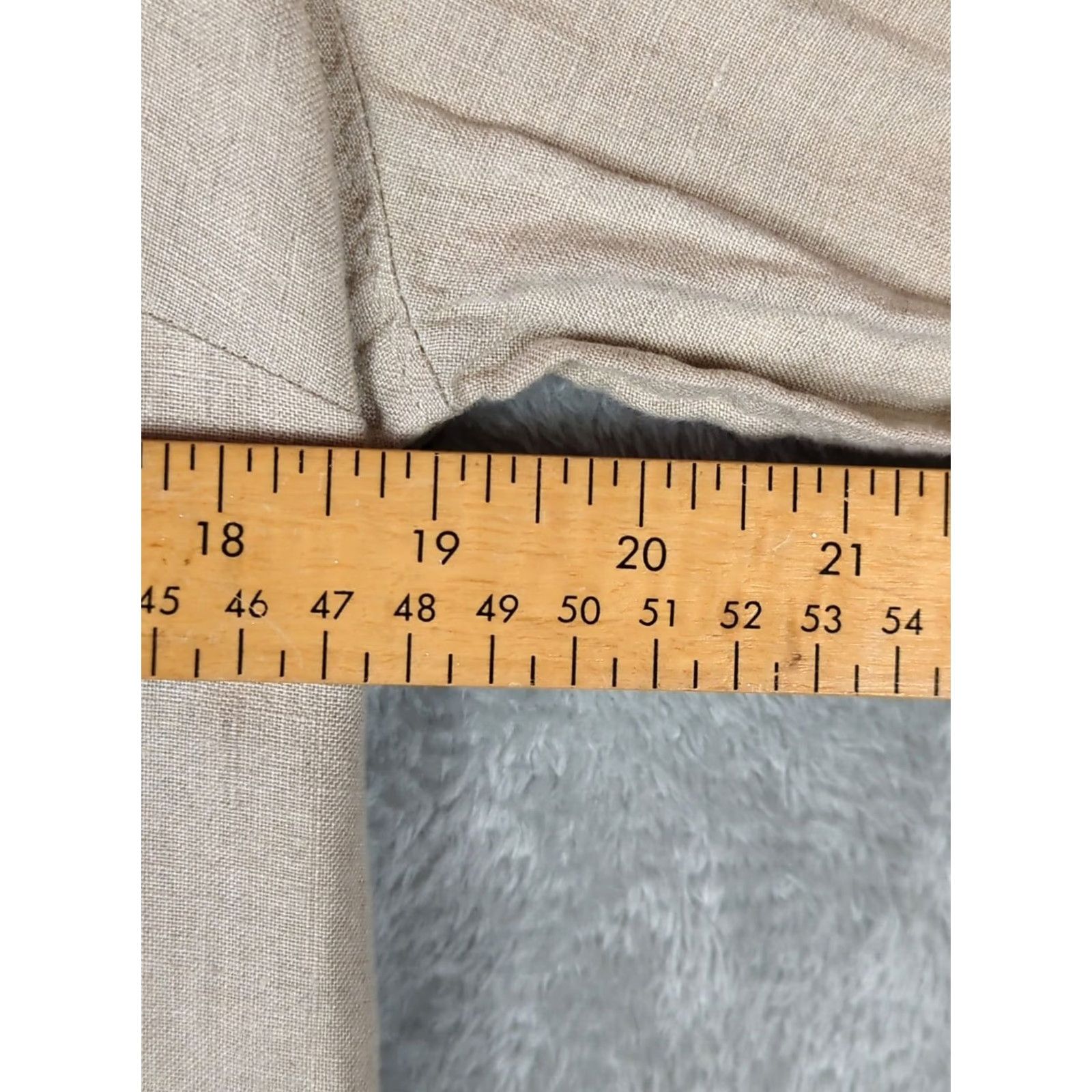 Vintage L.L. Bean Shirt Womens Small Beige Pleated Front Band Collar Long Sleeve Button | Linen Shirt | Casual Bohemian | Beige Size M / US 6-8 / IT 42-44 - 7 Thumbnail