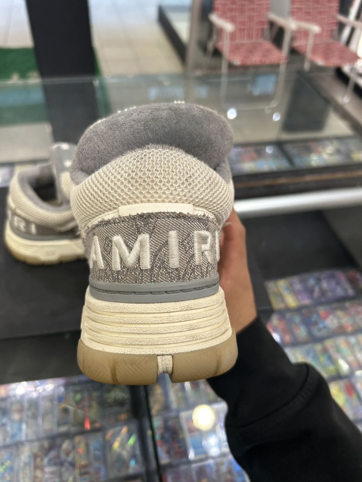 Amiri Amiro ma-1 sneaker bandana denim grey Size US 8 / EU 41 - 6 Thumbnail