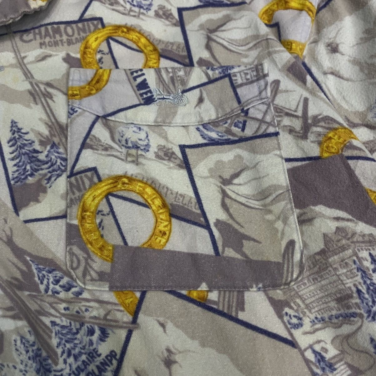 Celine Celine Paris Signature Print Shirt Vintage Luxury Size US L / EU 52-54 / 3 - 14 Thumbnail