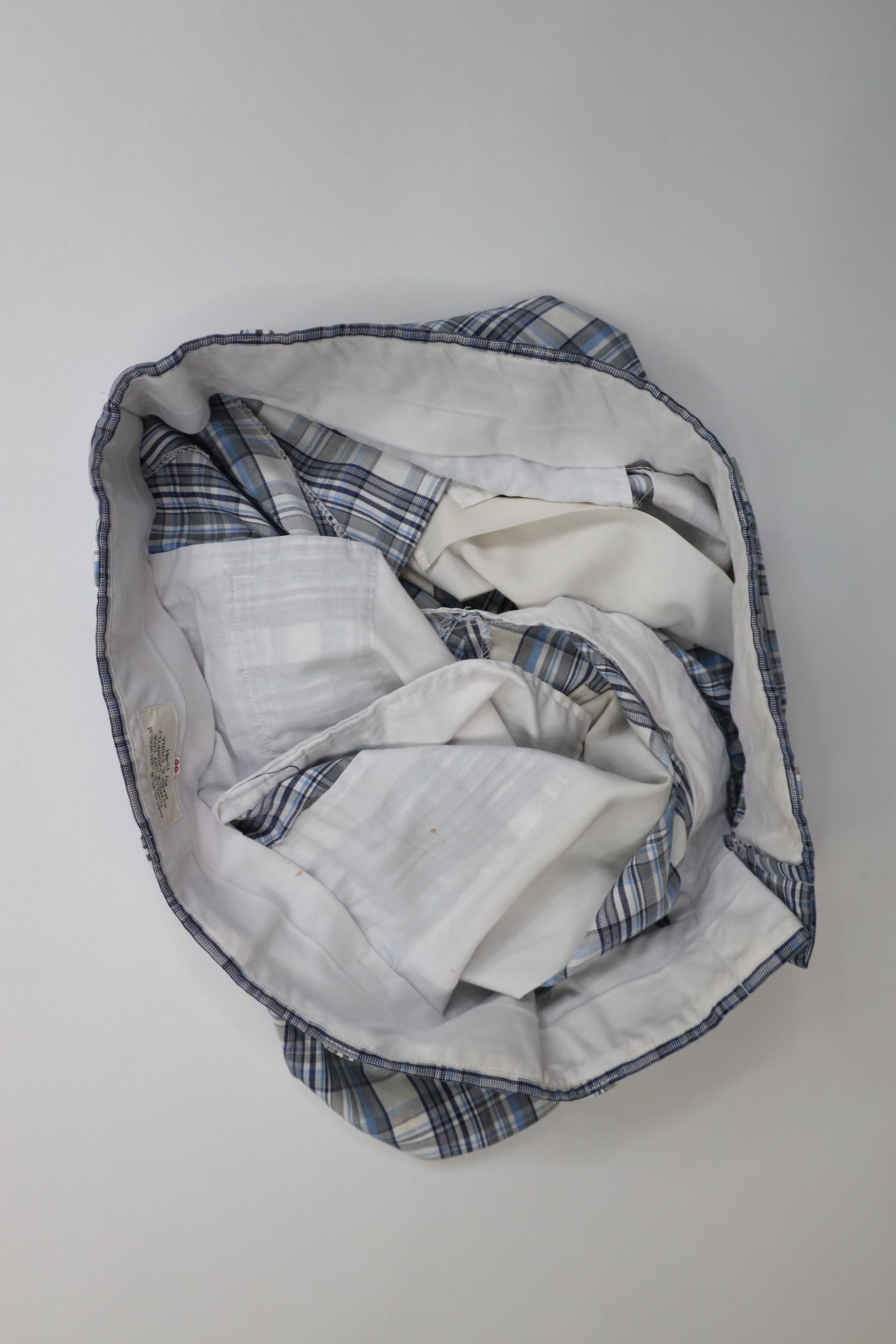 Vintage Vintage 70s Streetwear Above Knee Madras Plaid Chino Shorts Size US 36 / EU 52 - 9 Thumbnail