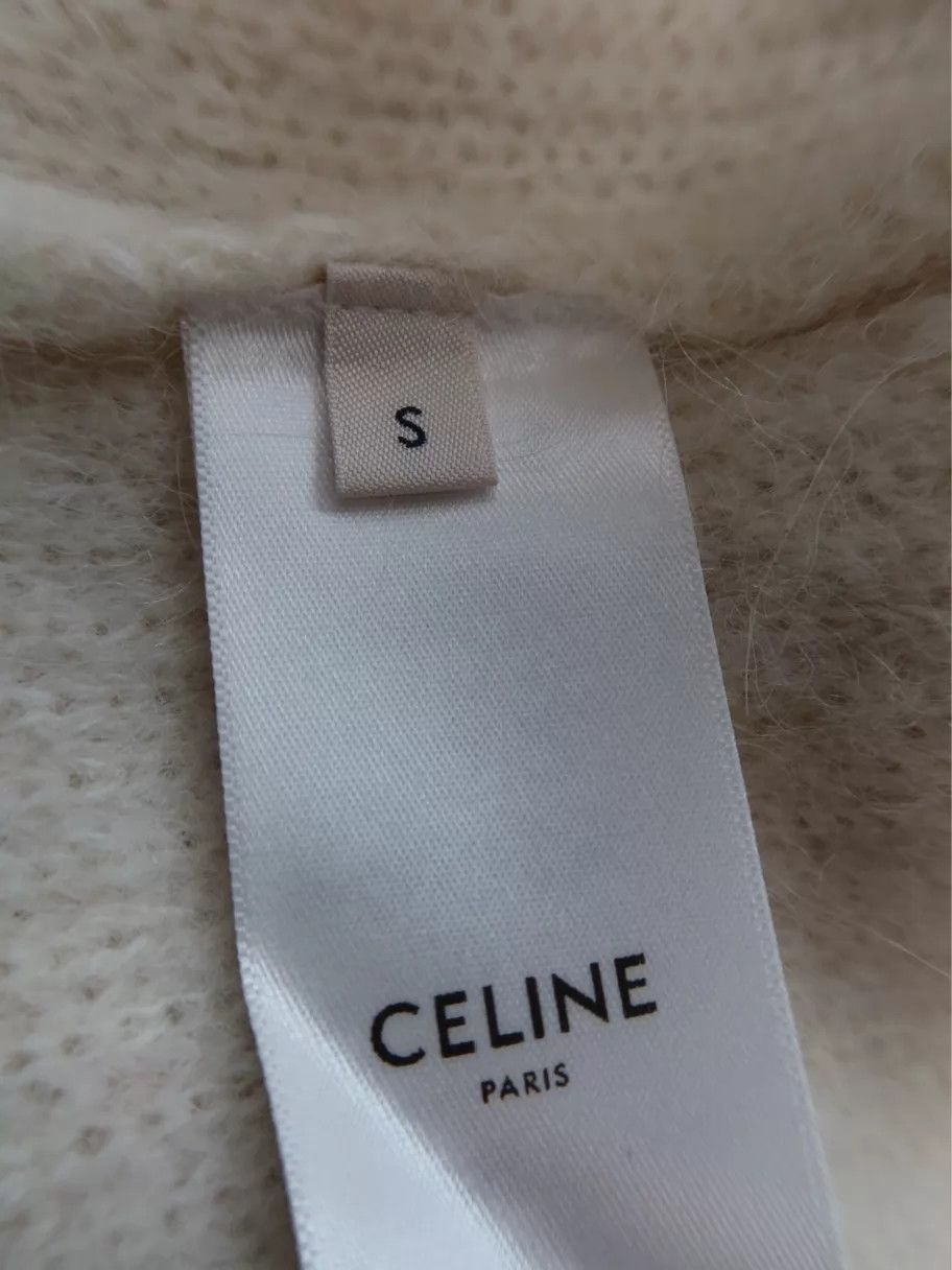 Celine CELINE SS22 Women's Ivory Plain Crewneck Hoodie S Size S / US 4 / IT 40 - 4 Thumbnail