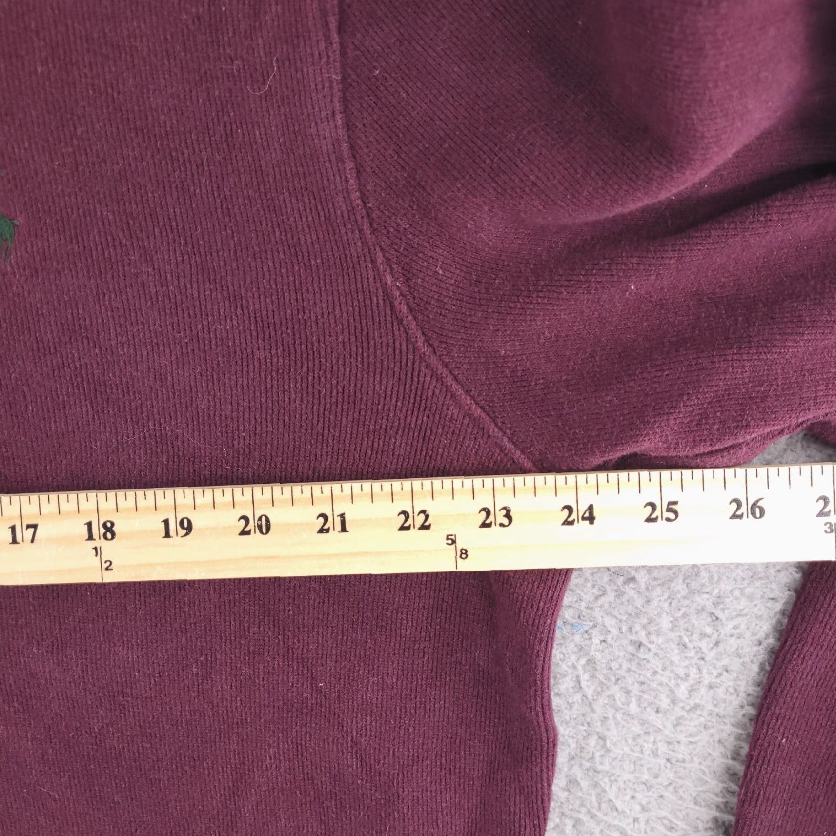 Polo Ralph Lauren Polo Ralph Lauren Sweater Mens Large Red Wine Quarter Zip Relaxed Fit Size US L / EU 52-54 / 3 - 7 Thumbnail