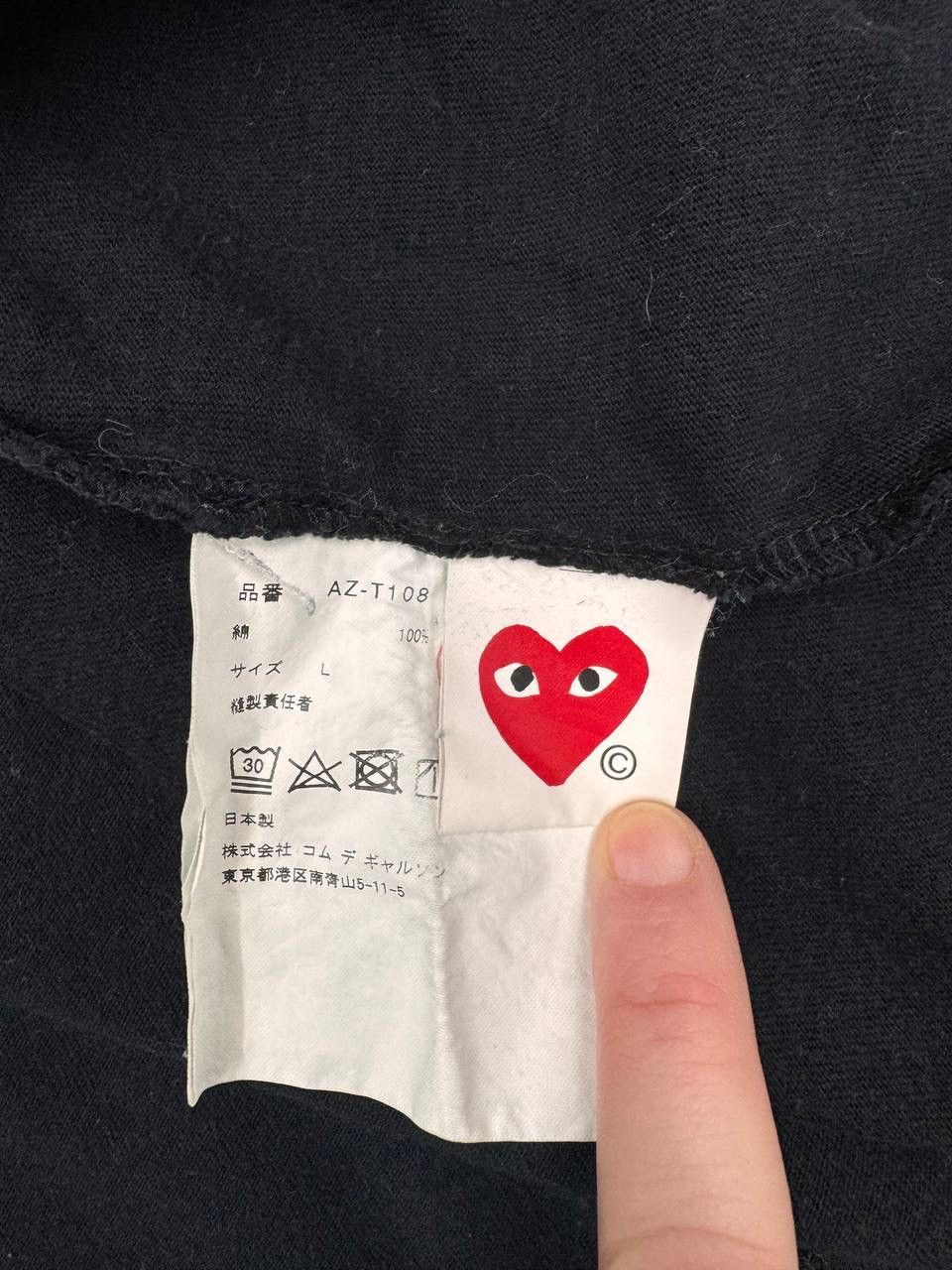 Comme des Garcons Comme des Garçons PLAY Men T- Shirt Black Size L Size US L / EU 52-54 / 3 - 5 Thumbnail