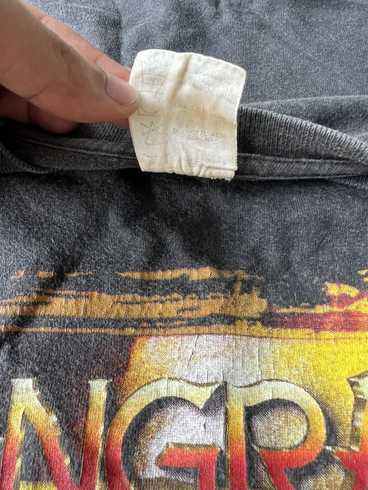 Vintage Vintage 1997 ANGRA Firework Blue Grape Merch Heavy Metal Tee Size US L / EU 52-54 / 3 - 7 Thumbnail
