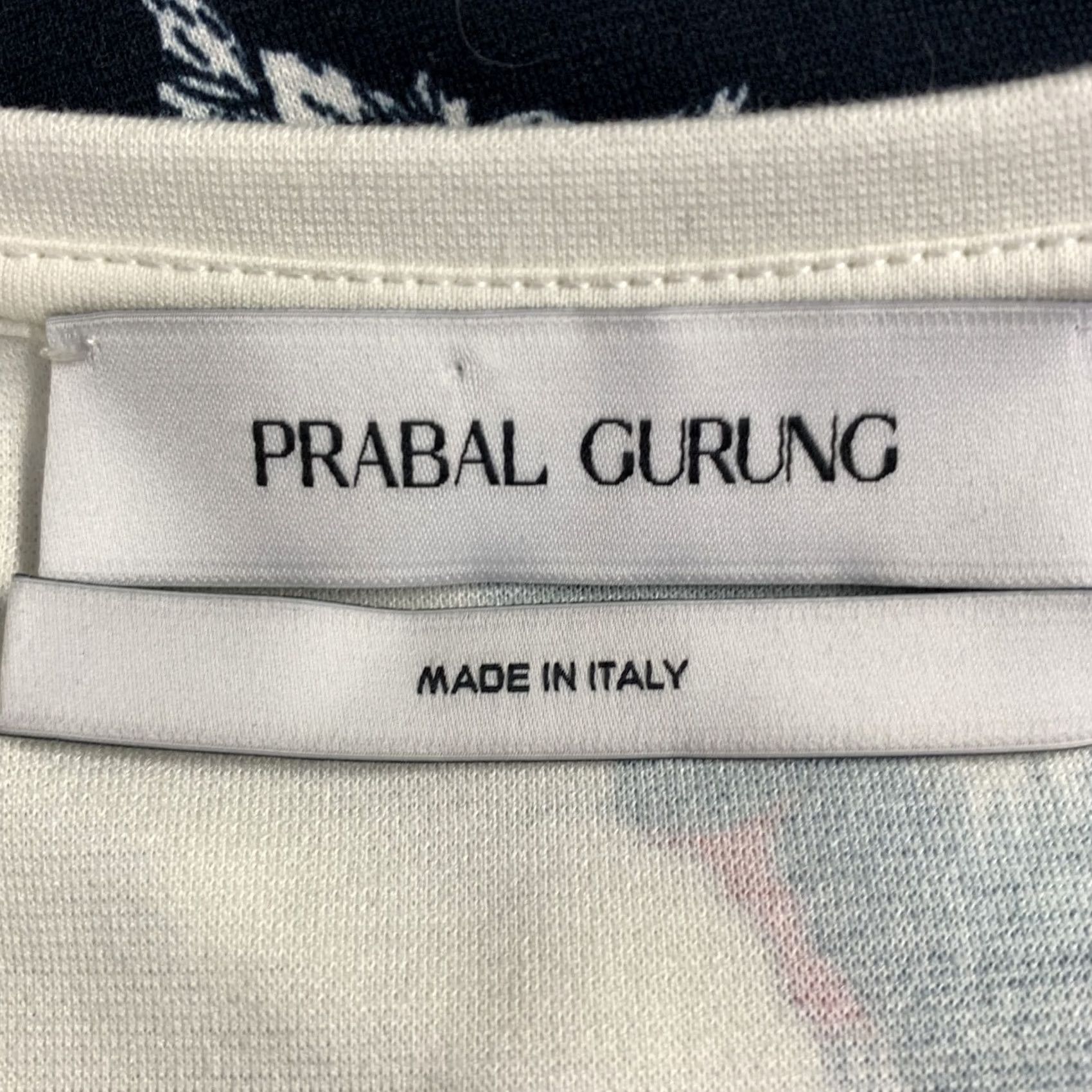 Prabal Gurung PRABAL GURUNG Size S Navy Cream Floral Sheath Cocktail Dress Womens Size S / US 4 / IT 40 - 5 Thumbnail
