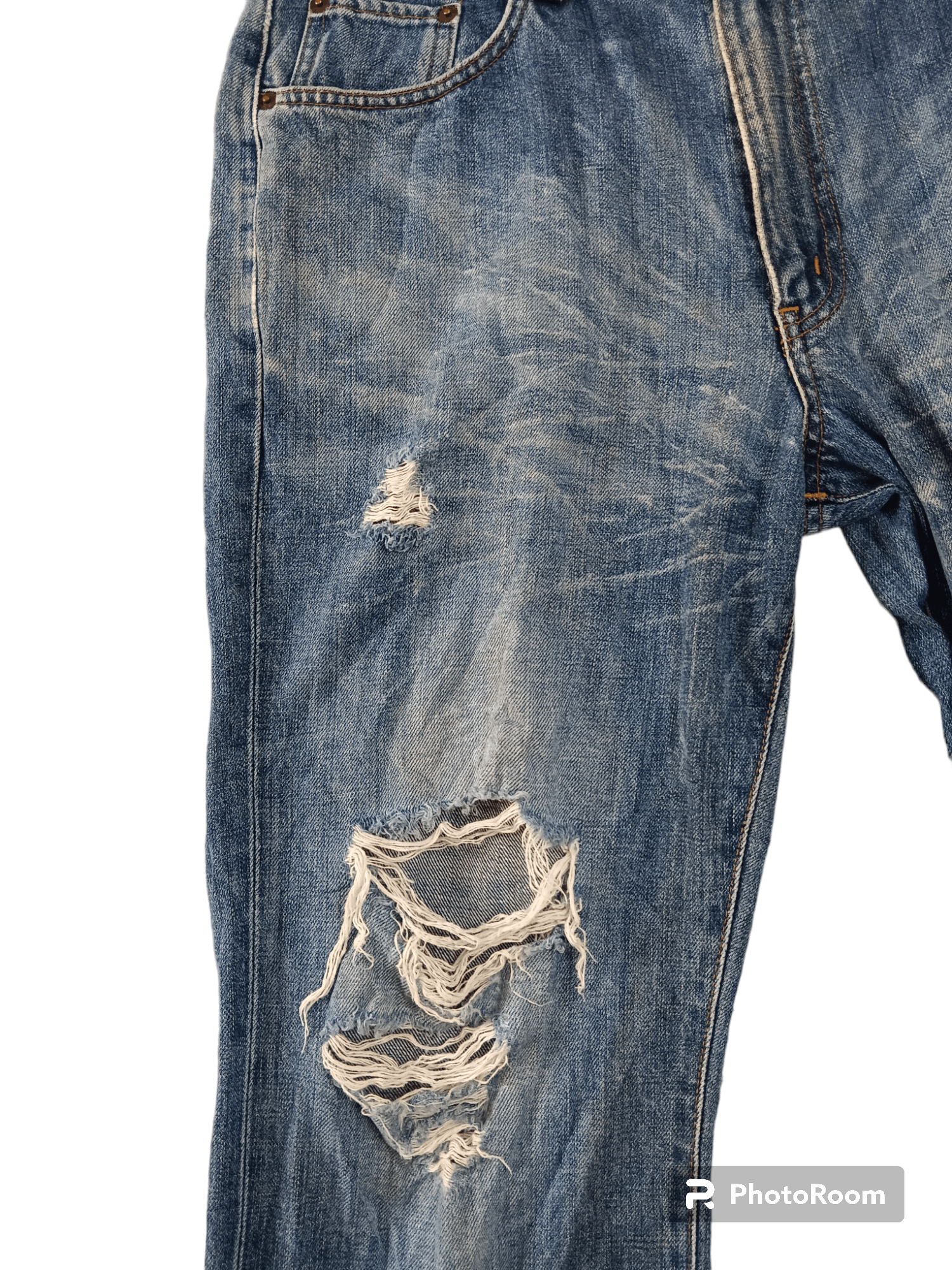 Edwin Sick!!❗Edwin 503Z Baggy Distressed Denim Size US 32 / EU 48 - 4 Thumbnail