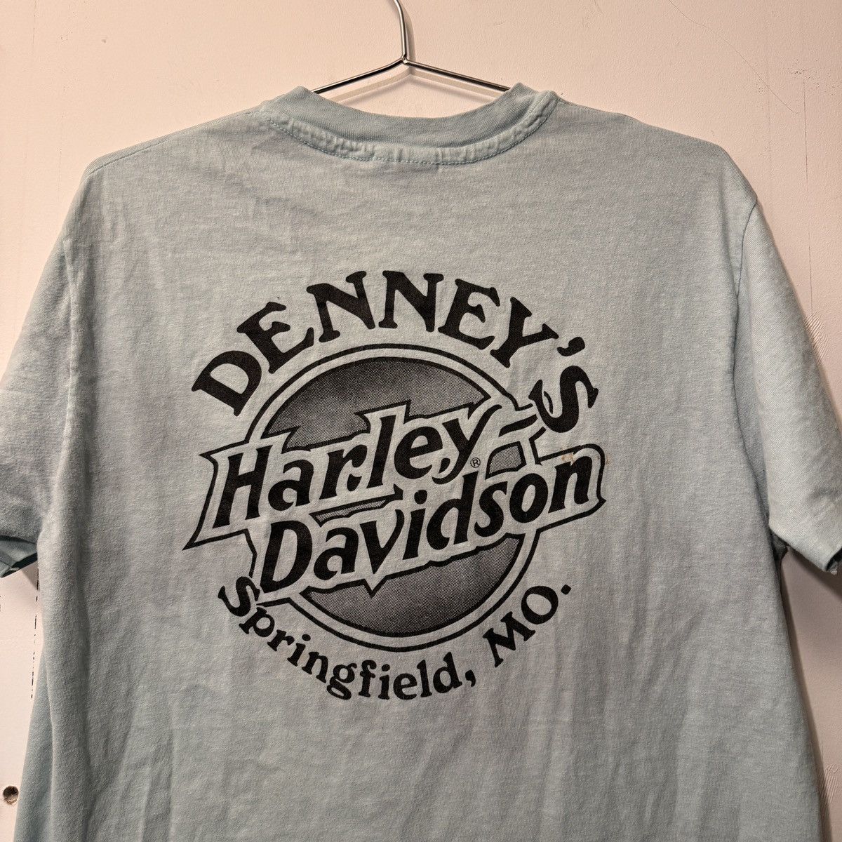 Harley Davidson Vintage 90s Harley Davidson Faded Blue Ozarks Tee Size US L / EU 52-54 / 3 - 16 Thumbnail