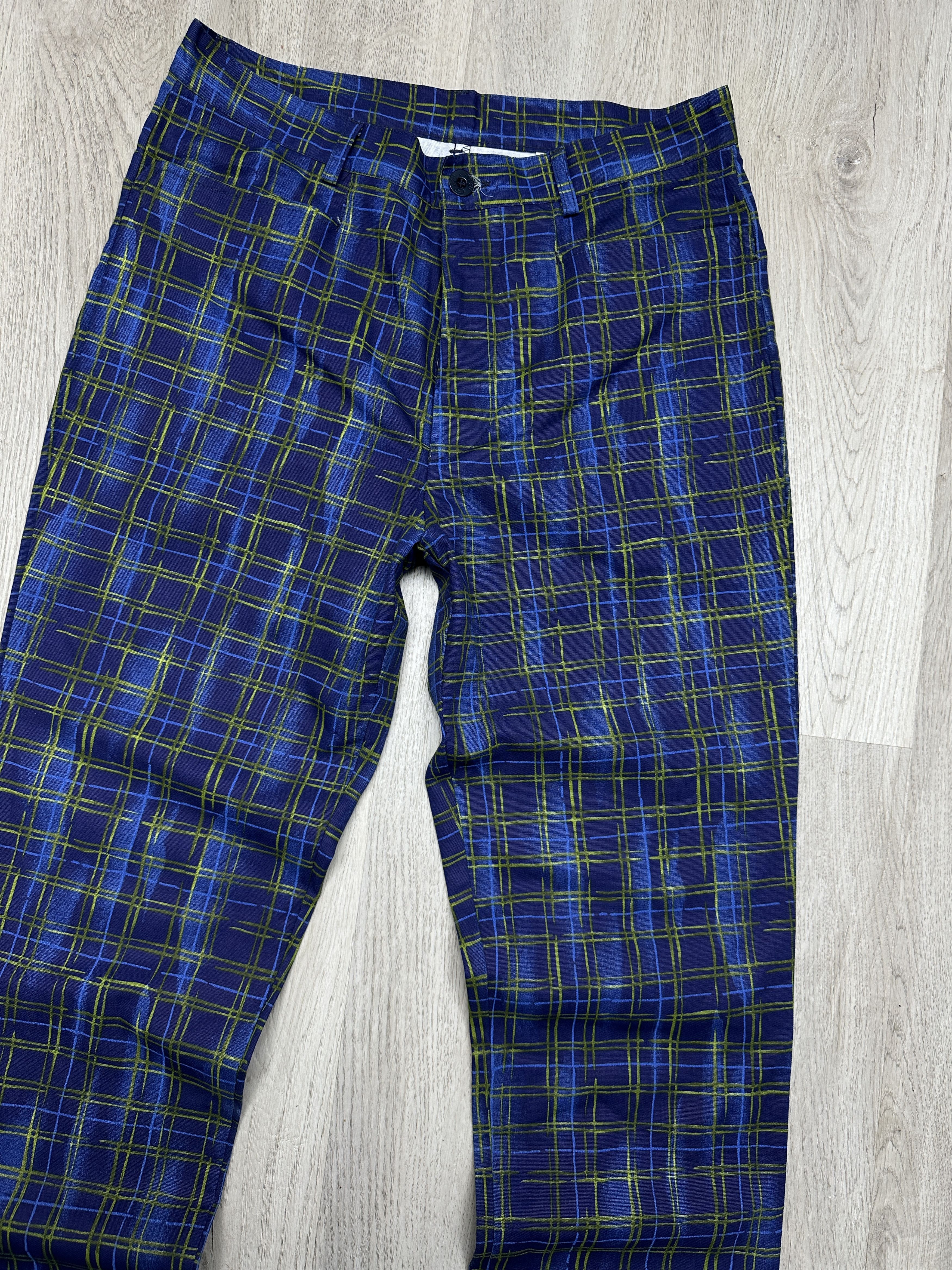 Romeo Gigli G Gigli Romeo Gigli Mens Checkered Pants Trousers Size US 30 / EU 46 - 2 Thumbnail