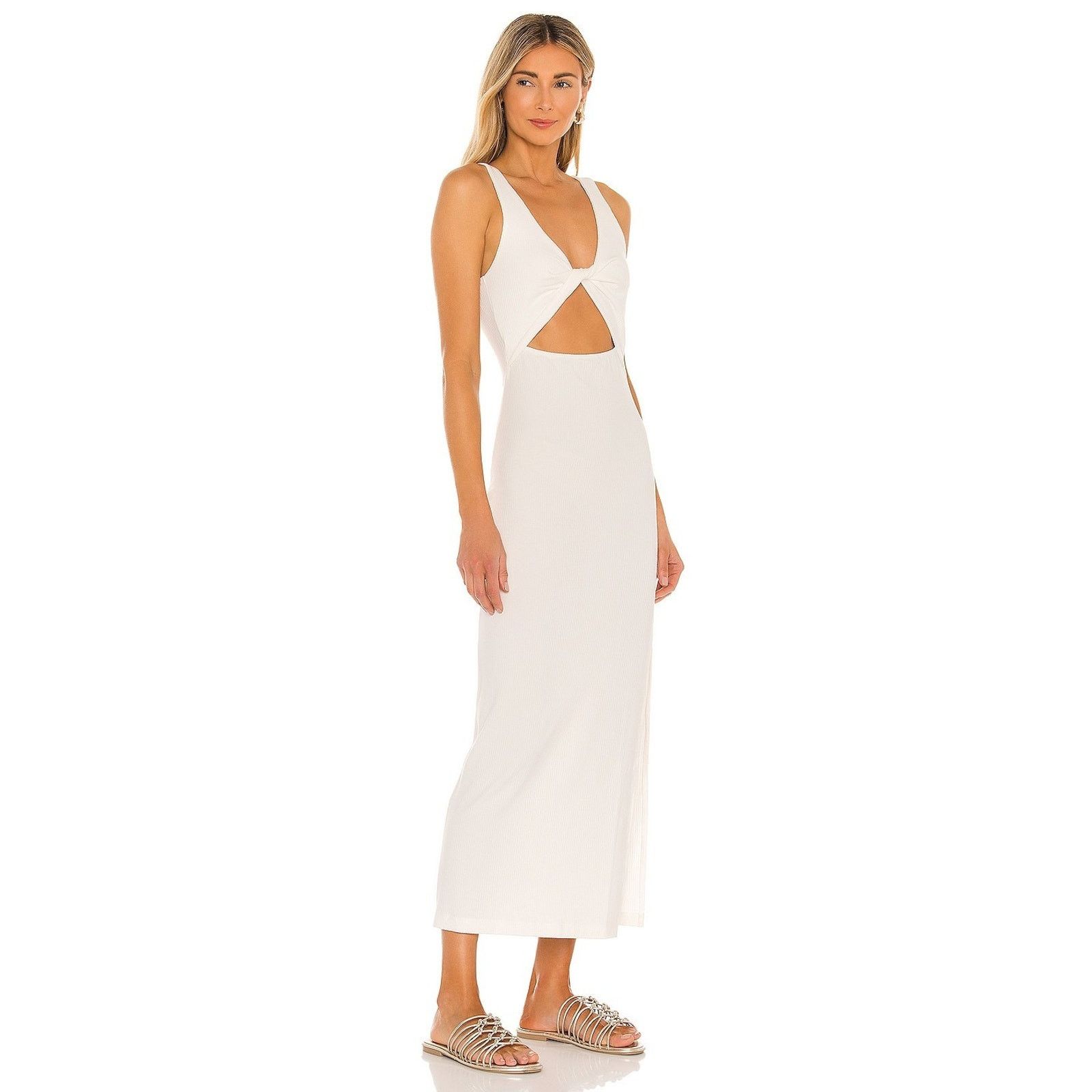 Other L SPACE Nico Ribbed Dress With Twist Front And Slit Side Size M / US 6-8 / IT 42-44 - 1 Thumbnail