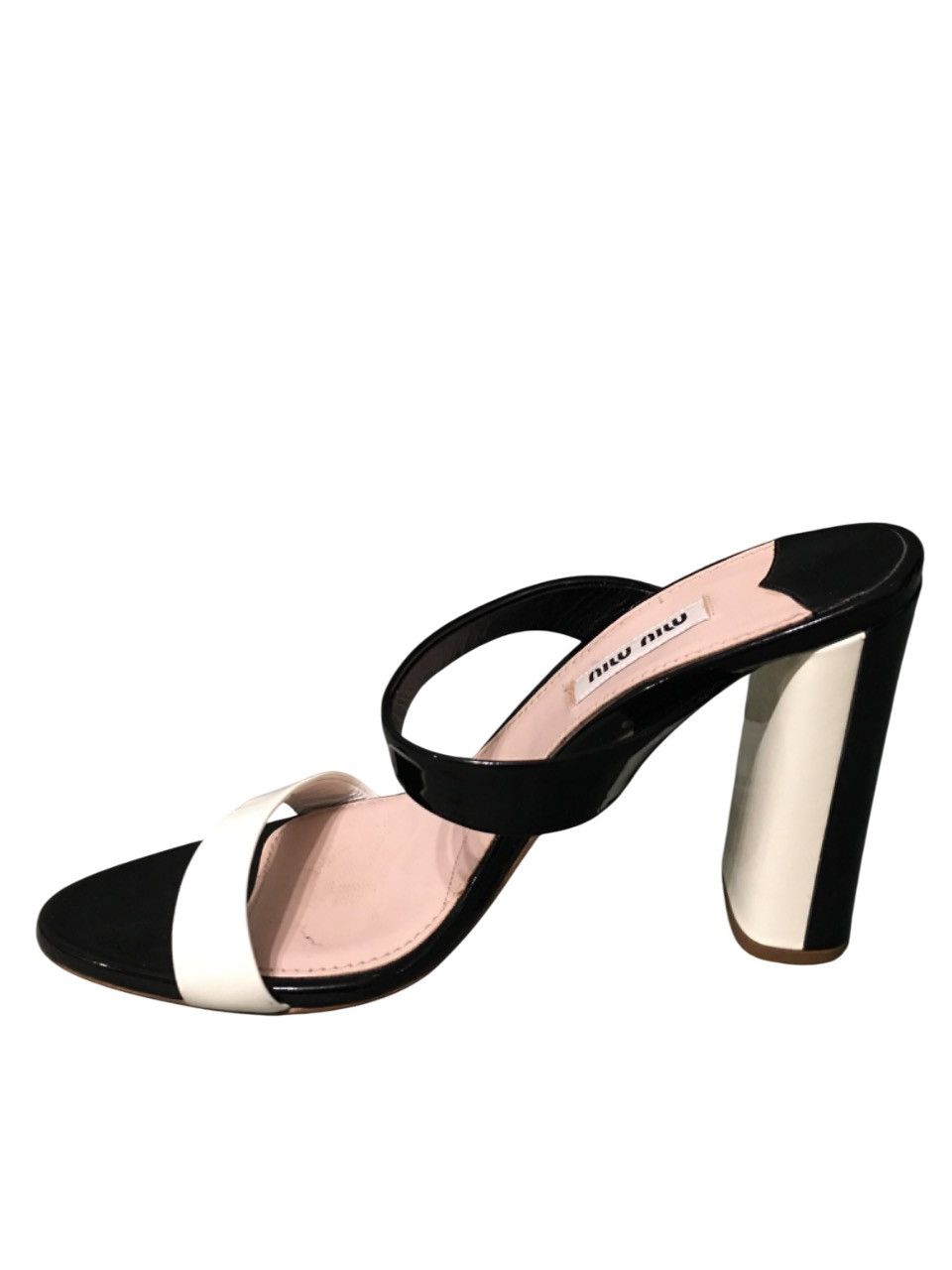 Miu Miu MIU MIU Patent Leather Double Strap Block Heel Mules EU37.5 Size US 7.5 / IT 37.5 - 2 Thumbnail
