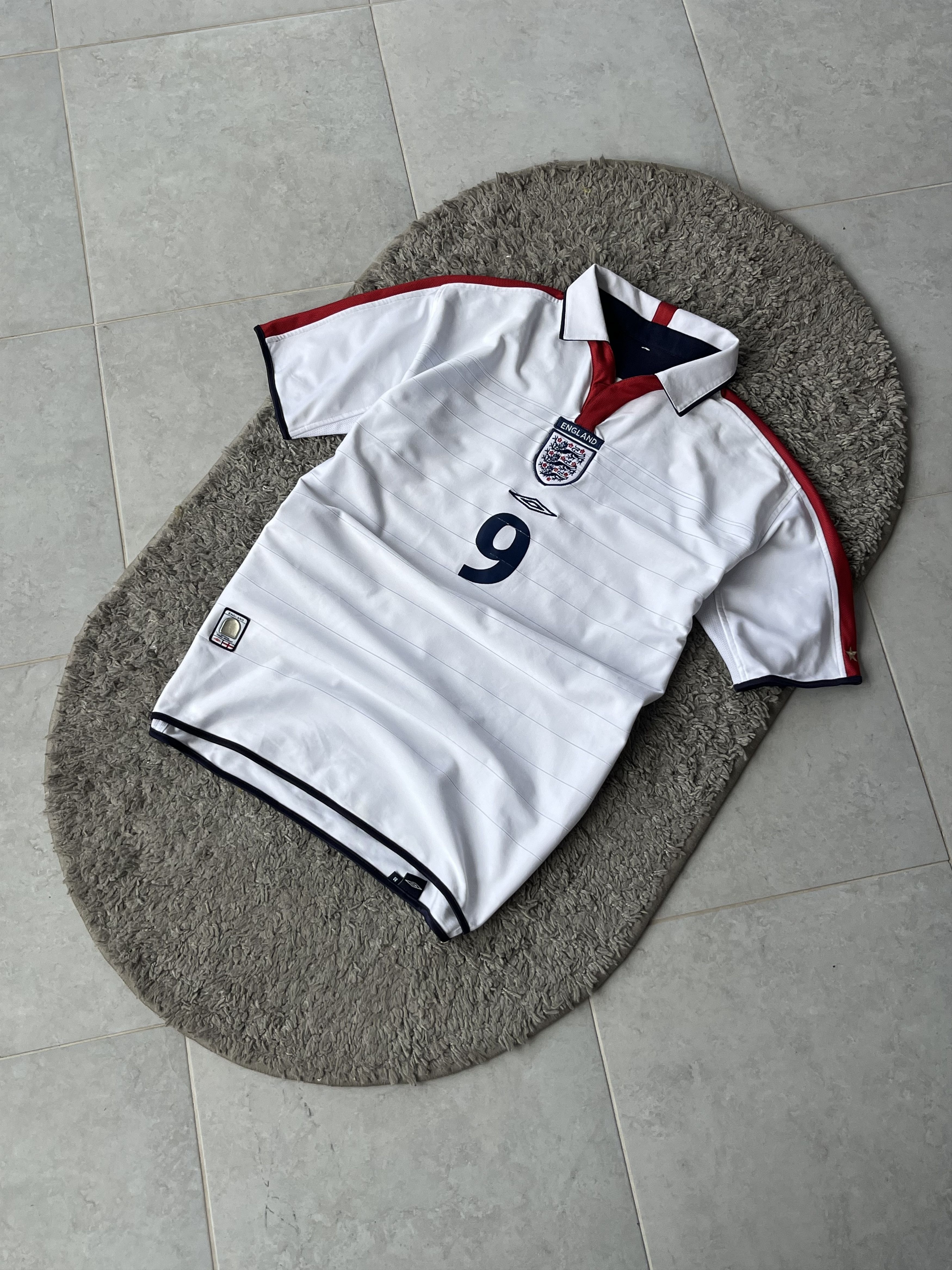 Umbro UMBRO ENGLAND Home Football Jersey 2003/04 ROONEY “9” Size US M / EU 48-50 / 2 - 3 Thumbnail