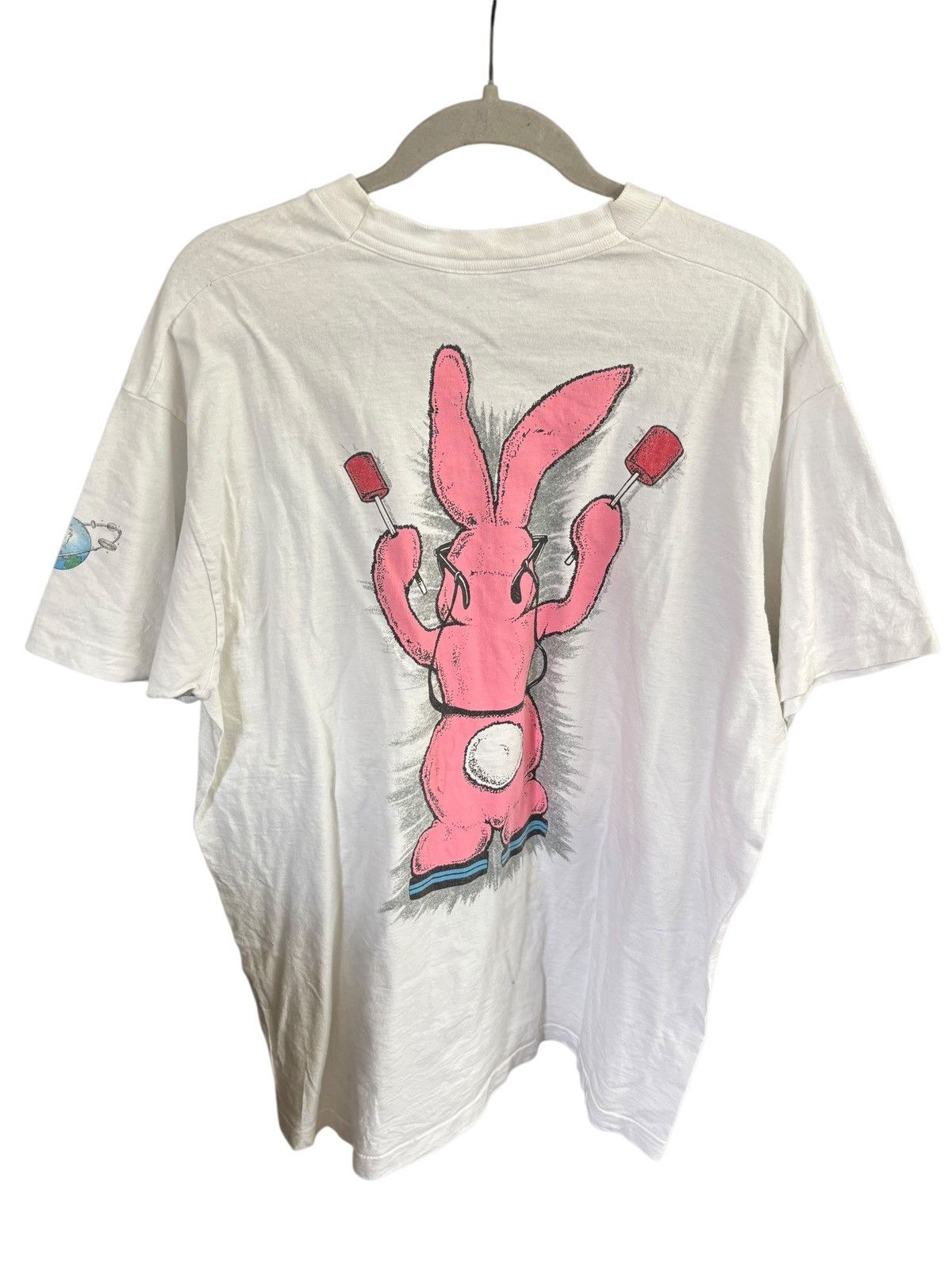 Fruit Of The Loom Vintage Energizer Bunny Single Stitch T-Shirt Size US XL / EU 56 / 4 - 6 Thumbnail