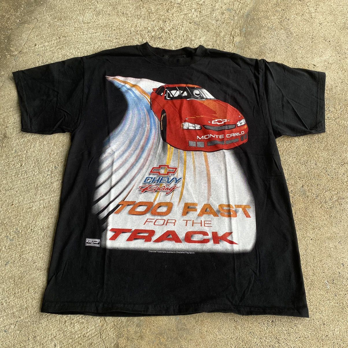 NASCAR × Vintage Vintage Y2K NASCAR Chevy Racing Black Shirt Size US L / EU 52-54 / 3 - 2 Thumbnail