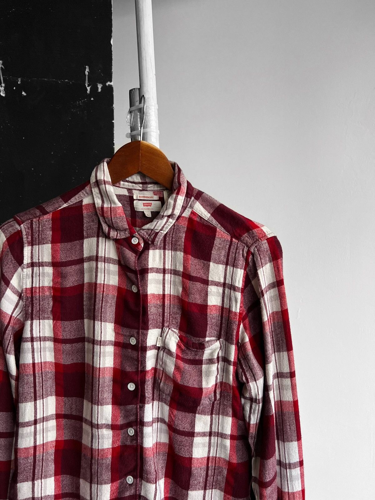 Designer × Levi's Levis Women Sidney Pocket Boyfriend Long Sleeve Button Shirt Size M / US 6-8 / IT 42-44 - 4 Thumbnail